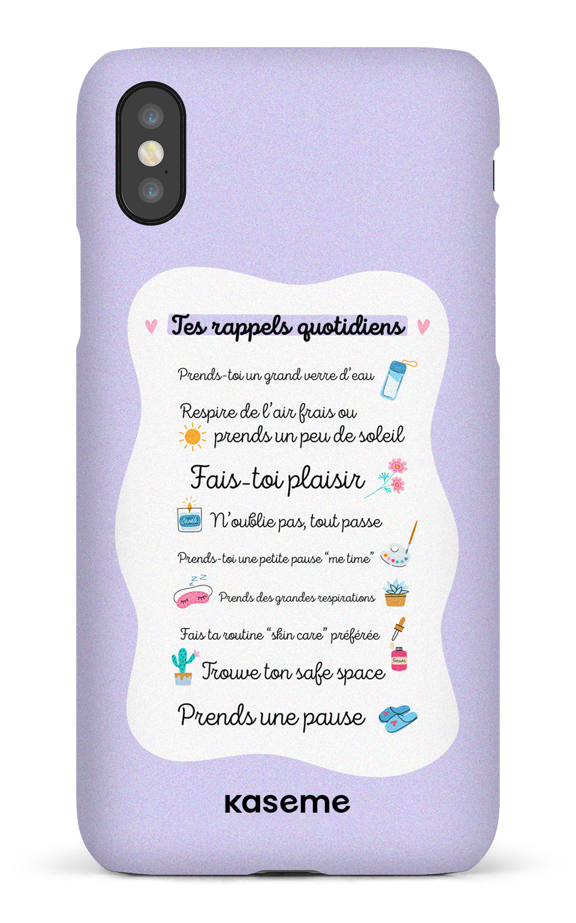 Tes rappels quotidiens purple - iPhone X/Xs