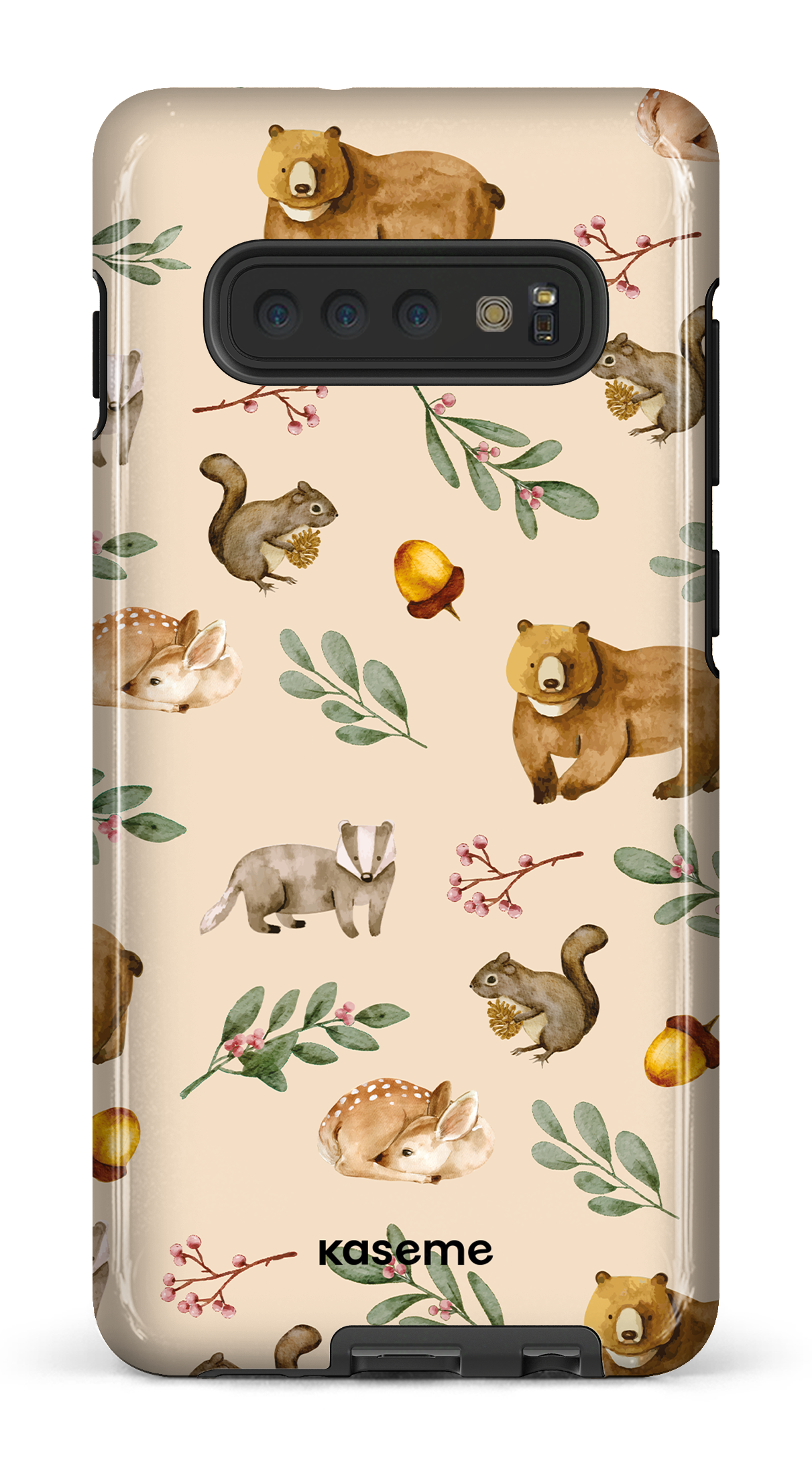 Furry Forest Beige - Galaxy S10 Plus