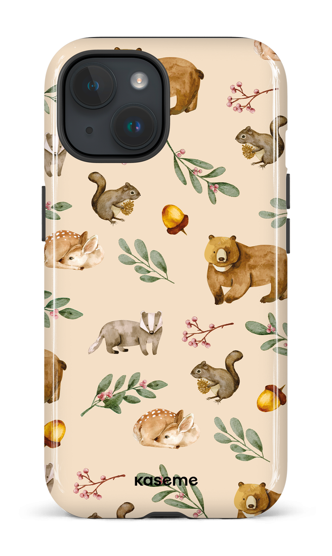 Furry Forest Beige - iPhone 15