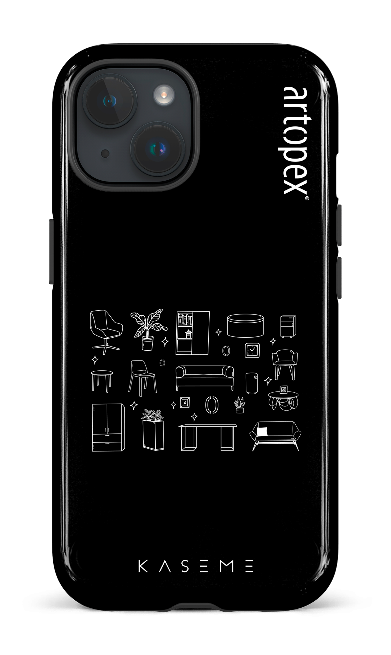 L'essentiel noir par Artopex - iPhone 15