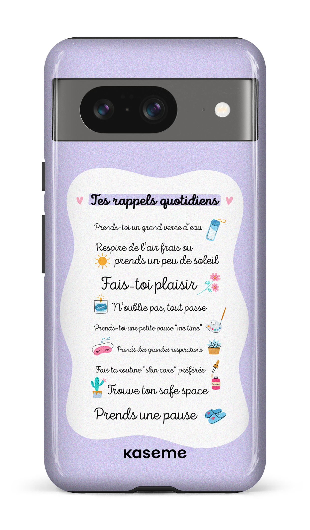 Tes rappels quotidiens purple - Google Pixel 8