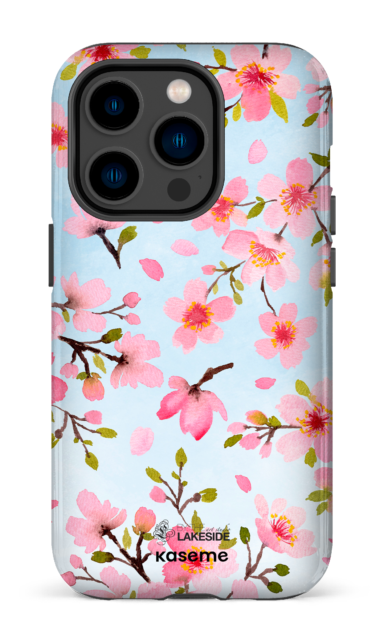 Cherry Blossom Blue by Pooja Umrani - iPhone 14 Pro