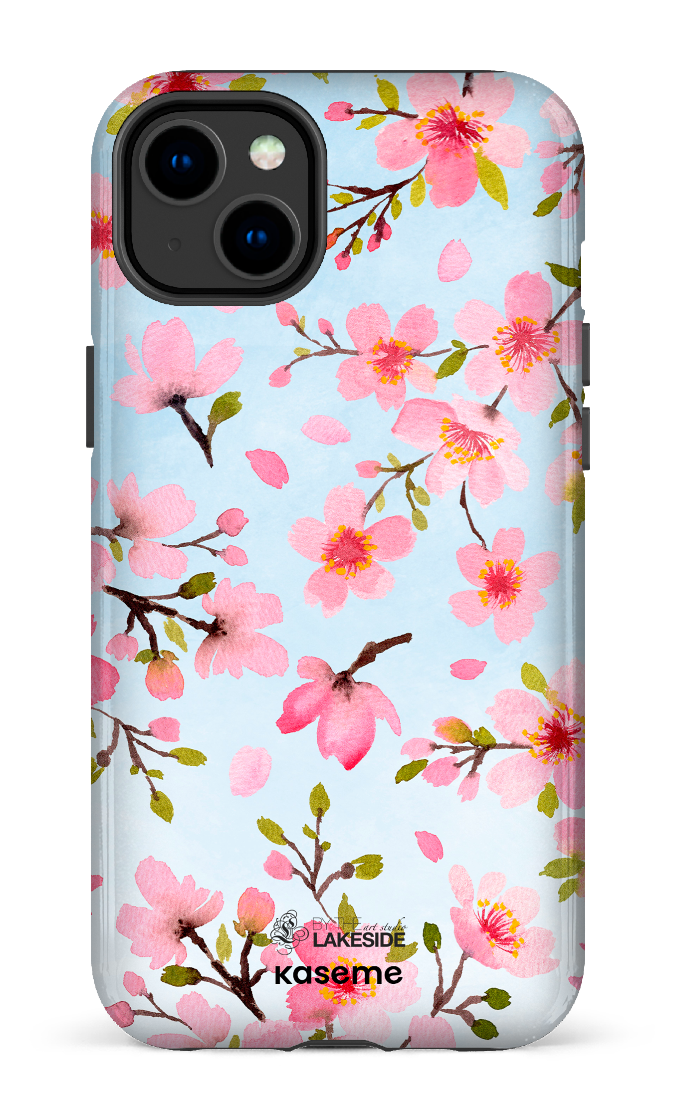Cherry Blossom Blue by Pooja Umrani - iPhone 14 Plus