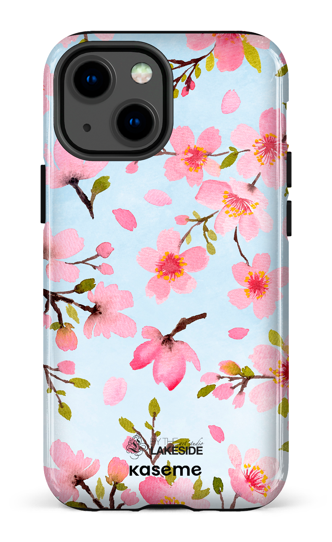 Cherry Blossom Blue by Pooja Umrani - iPhone 13 Mini