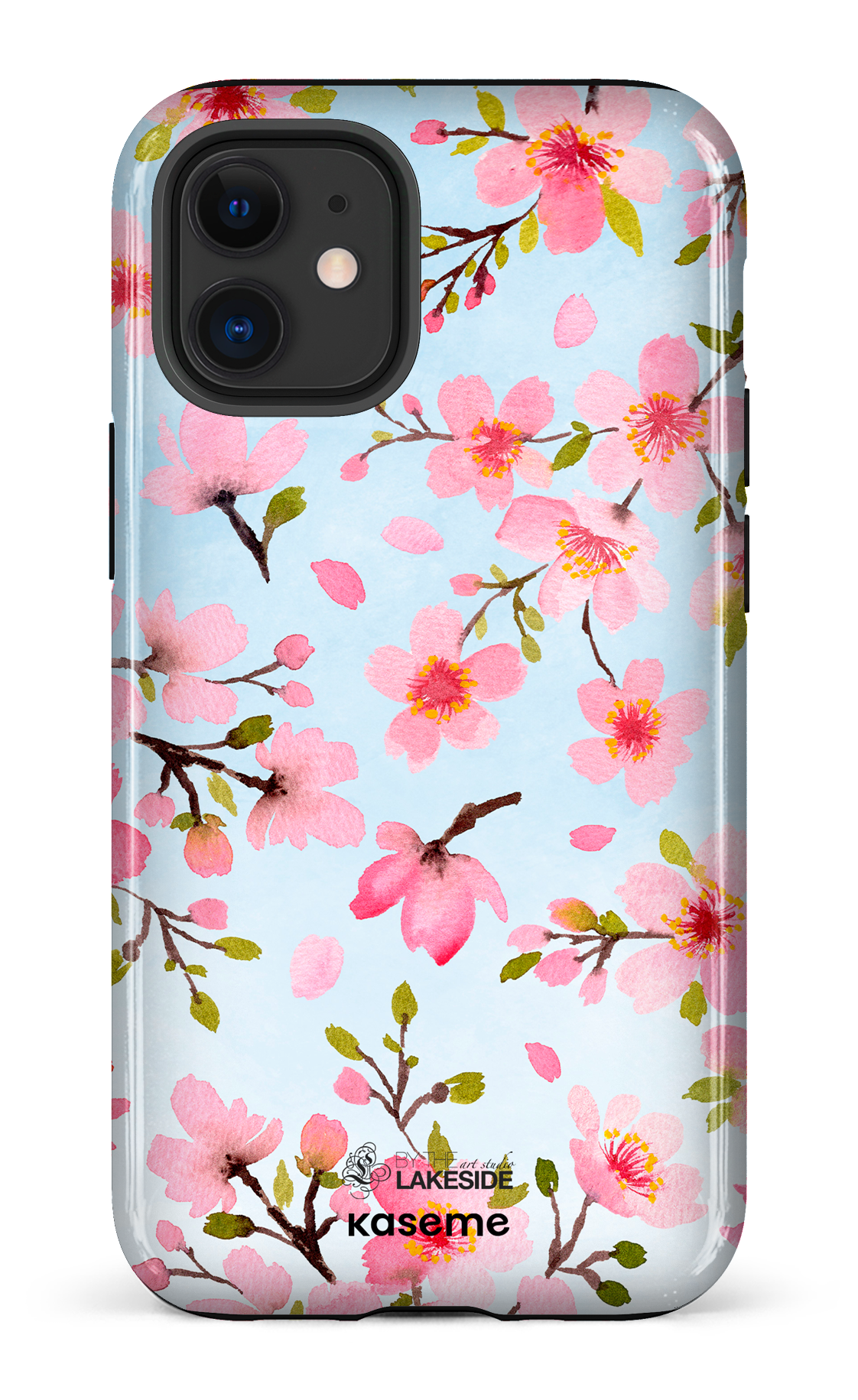 Cherry Blossom Blue by Pooja Umrani - iPhone 12 Mini