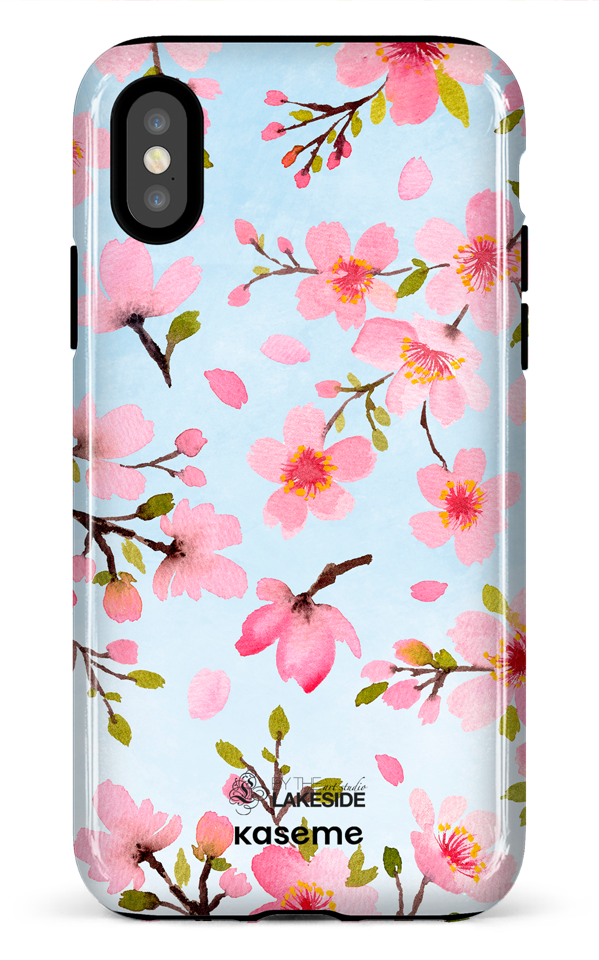Cherry Blossom Blue by Pooja Umrani - iPhone X/Xs