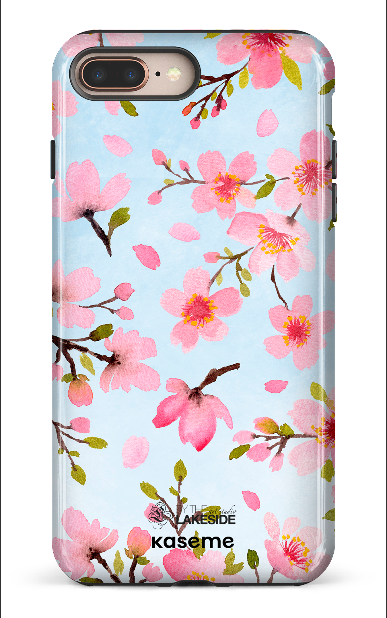 Cherry Blossom Blue by Pooja Umrani - iPhone 8 Plus