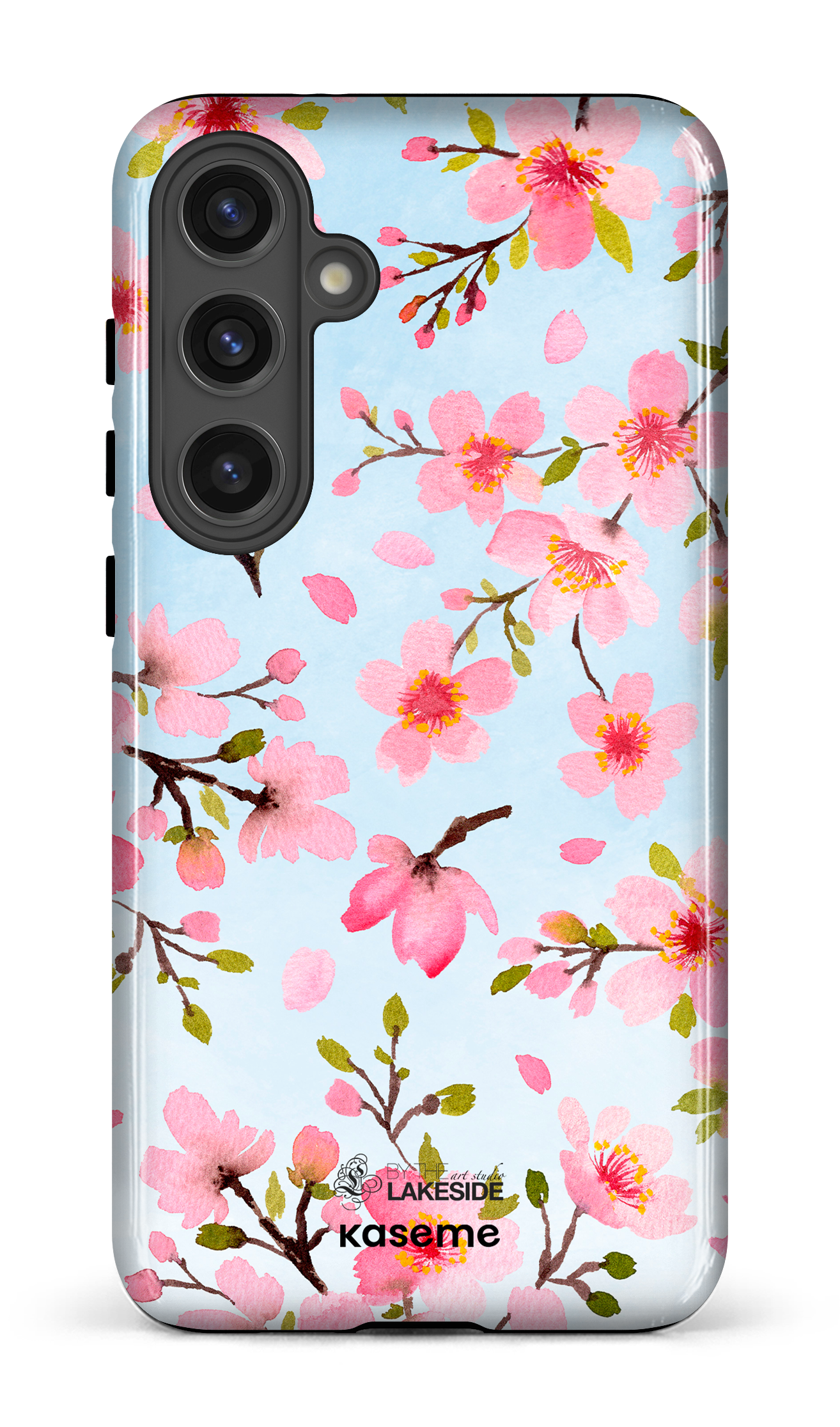Cherry Blossom Blue by Pooja Umrani - Galaxy S24 Plus