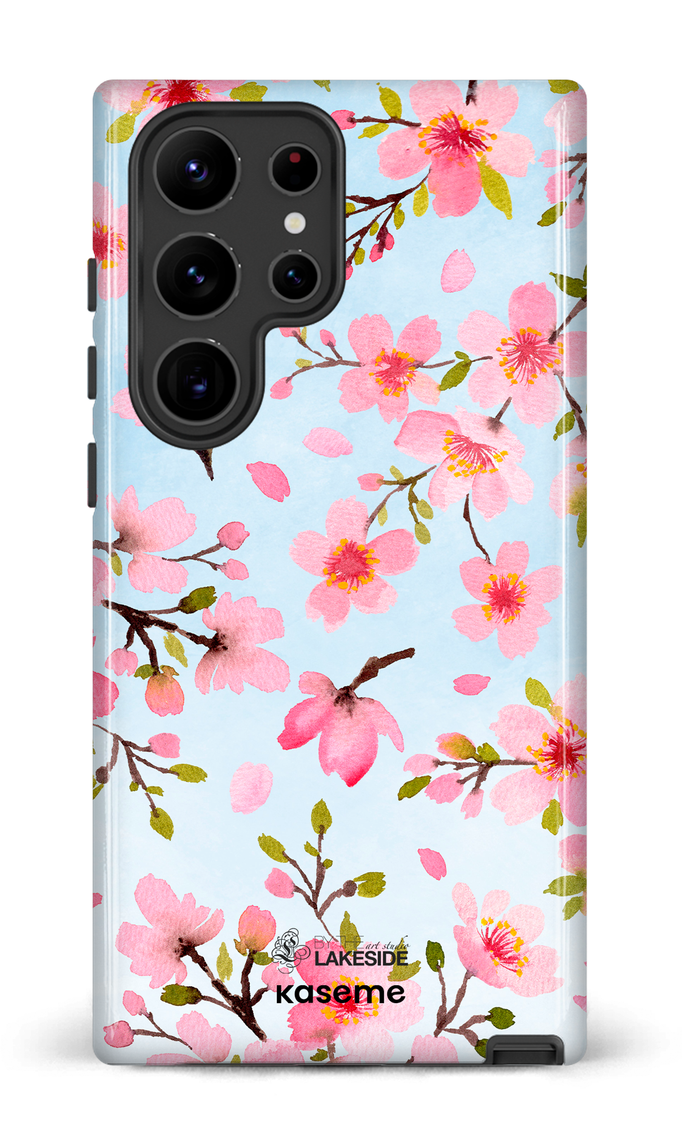 Cherry Blossom Blue by Pooja Umrani - Galaxy S23 Ultra