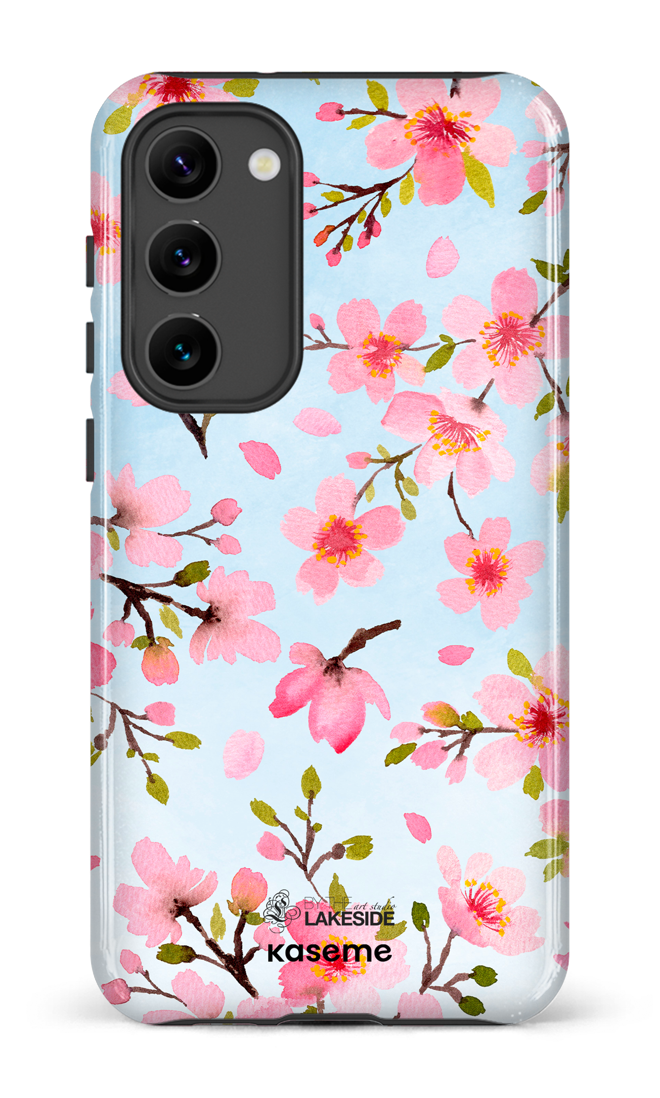 Cherry Blossom Blue by Pooja Umrani - Galaxy S23 Plus