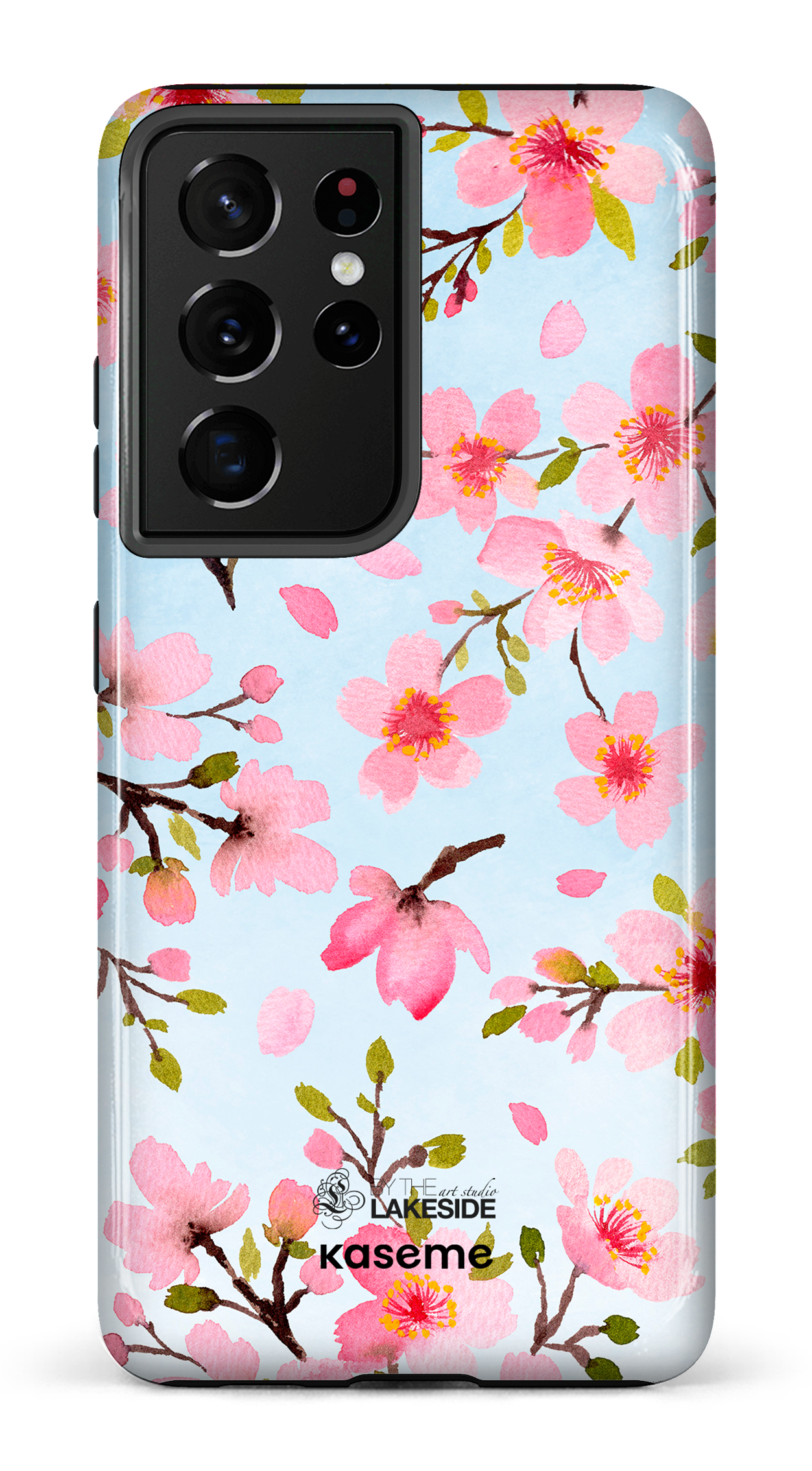 Cherry Blossom Blue by Pooja Umrani - Galaxy S21 Ultra