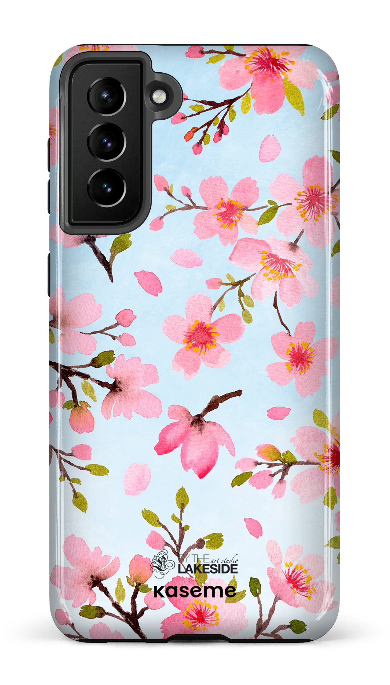 Cherry Blossom Blue by Pooja Umrani - Galaxy S21 Plus