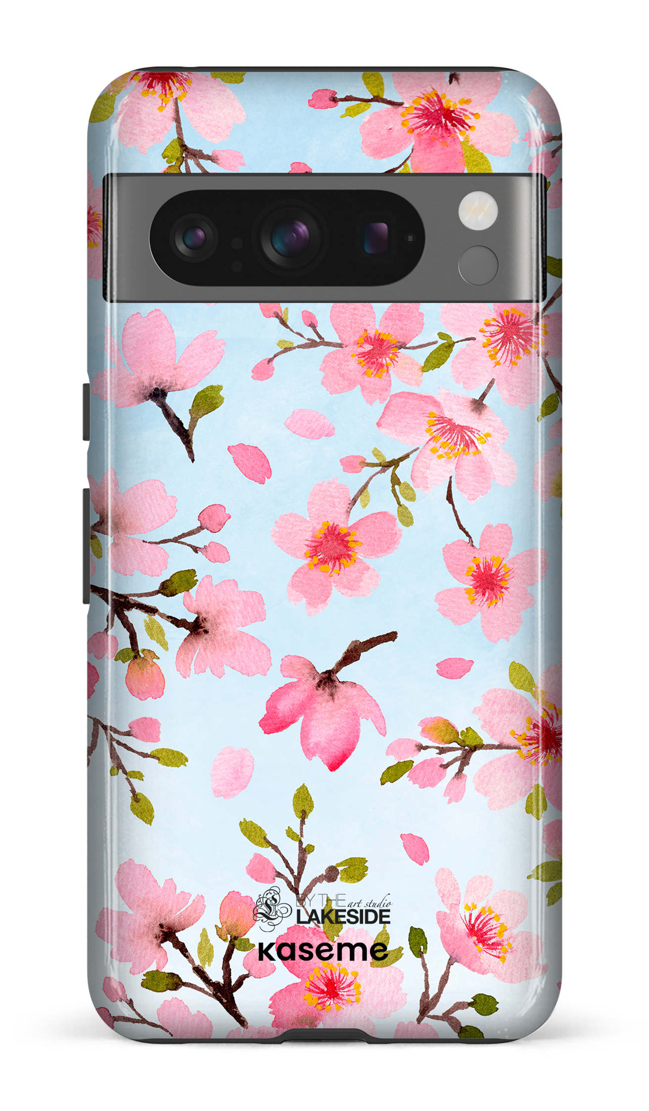 Cherry Blossom Blue by Pooja Umrani - Google Pixel 8 Pro