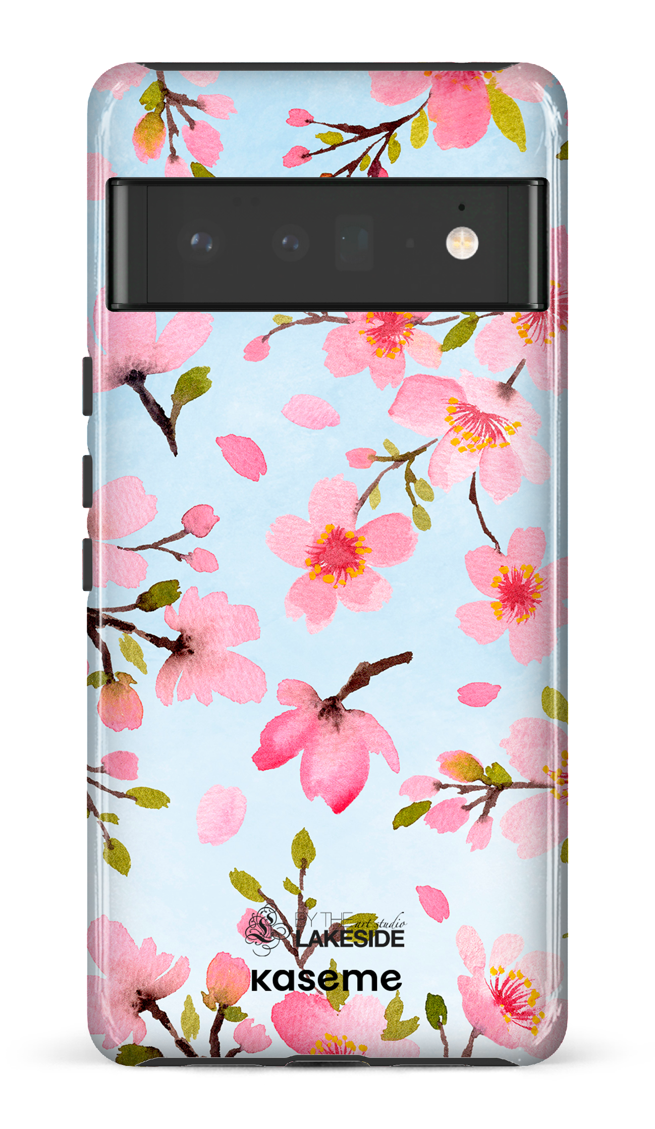 Cherry Blossom Blue by Pooja Umrani - Google Pixel 6 pro
