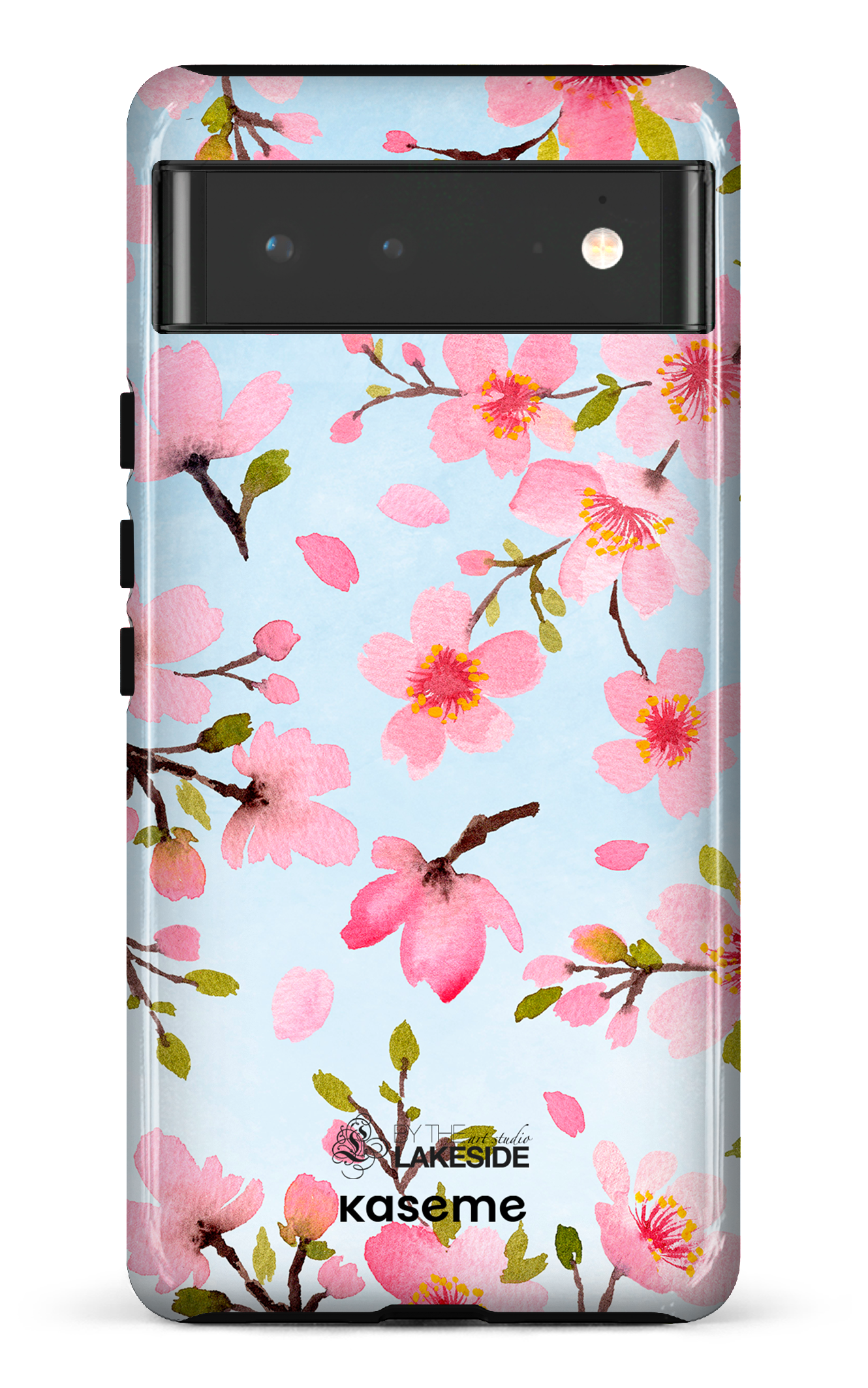 Cherry Blossom Blue by Pooja Umrani - Google Pixel 6
