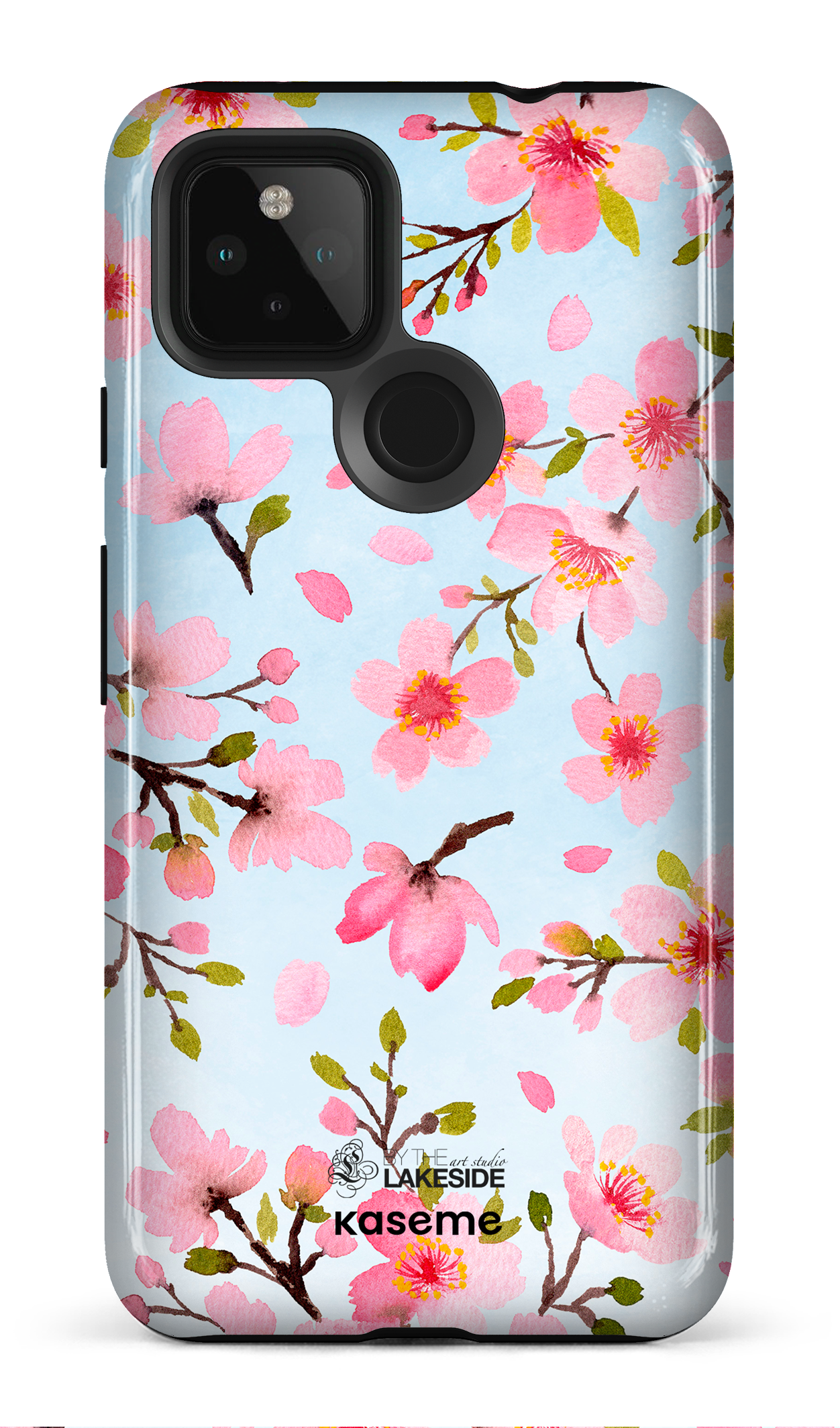 Cherry Blossom Blue by Pooja Umrani - Google Pixel 4A (5G)