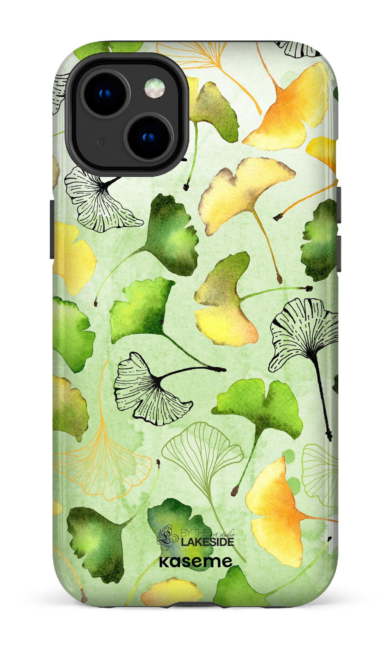Ginkgo Leaves Green by Pooja Umrani - iPhone 14 Plus