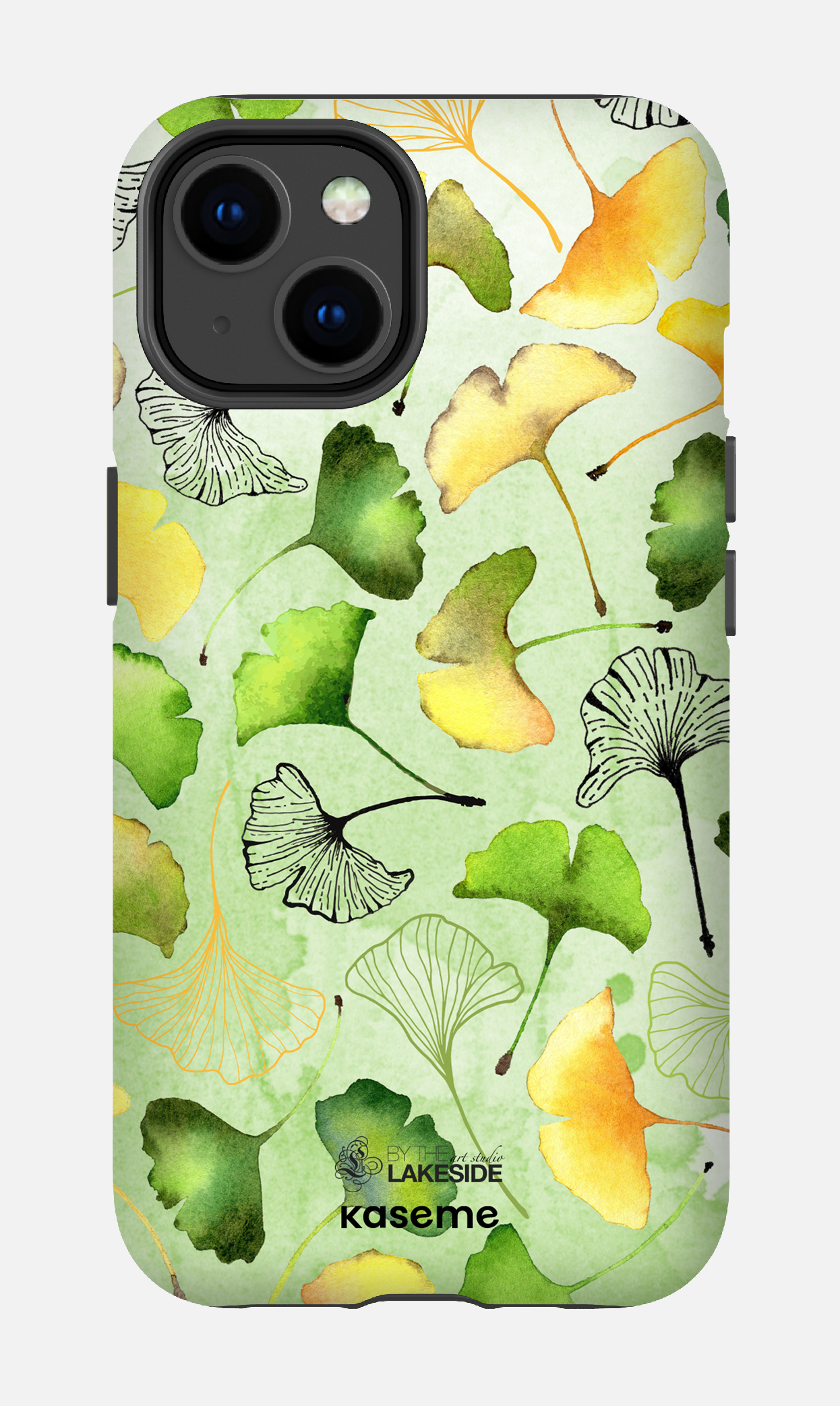 Ginkgo Leaves Green by Pooja Umrani - iPhone 14