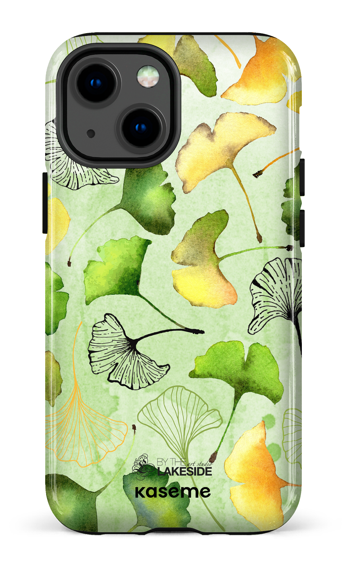 Ginkgo Leaves Green by Pooja Umrani - iPhone 13 Mini