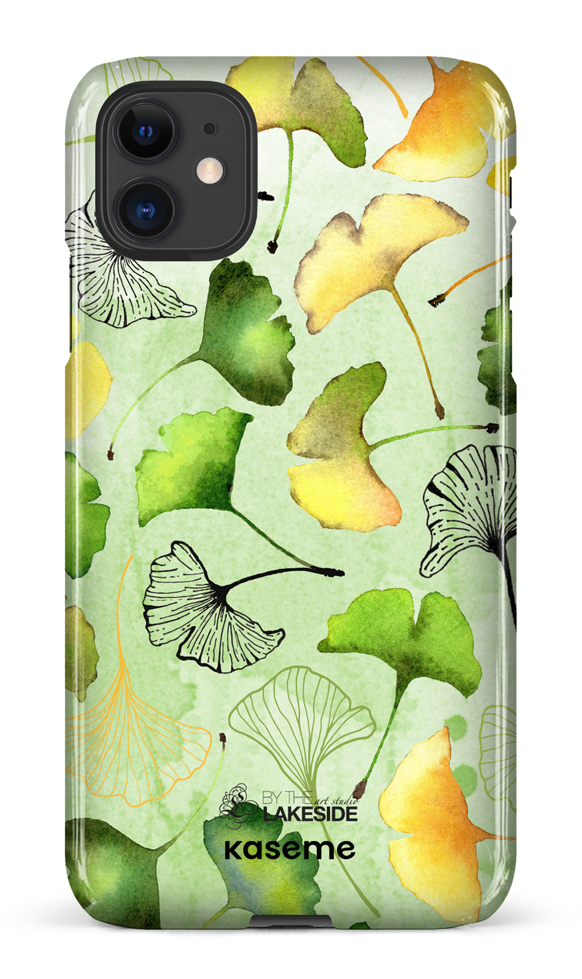 Ginkgo Leaves Green by Pooja Umrani - iPhone 11