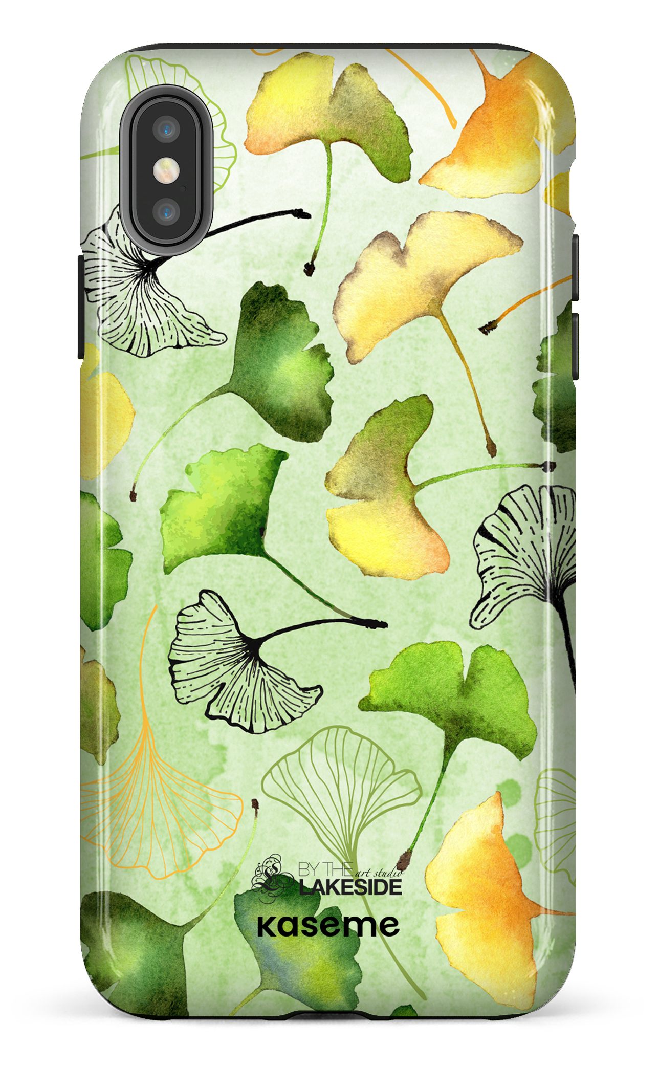 Ginkgo Leaves Green by Pooja Umrani - iPhone XS Max