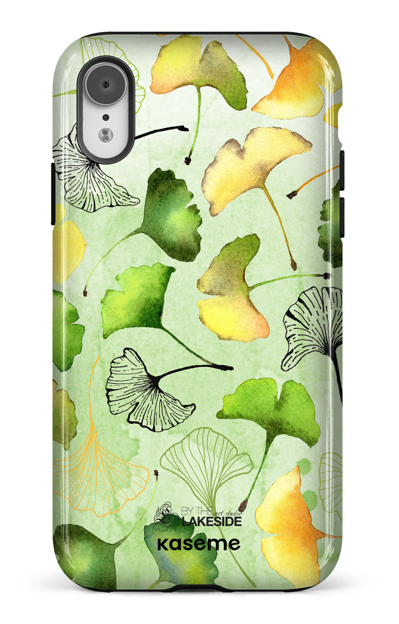 Ginkgo Leaves Green by Pooja Umrani - iPhone XR