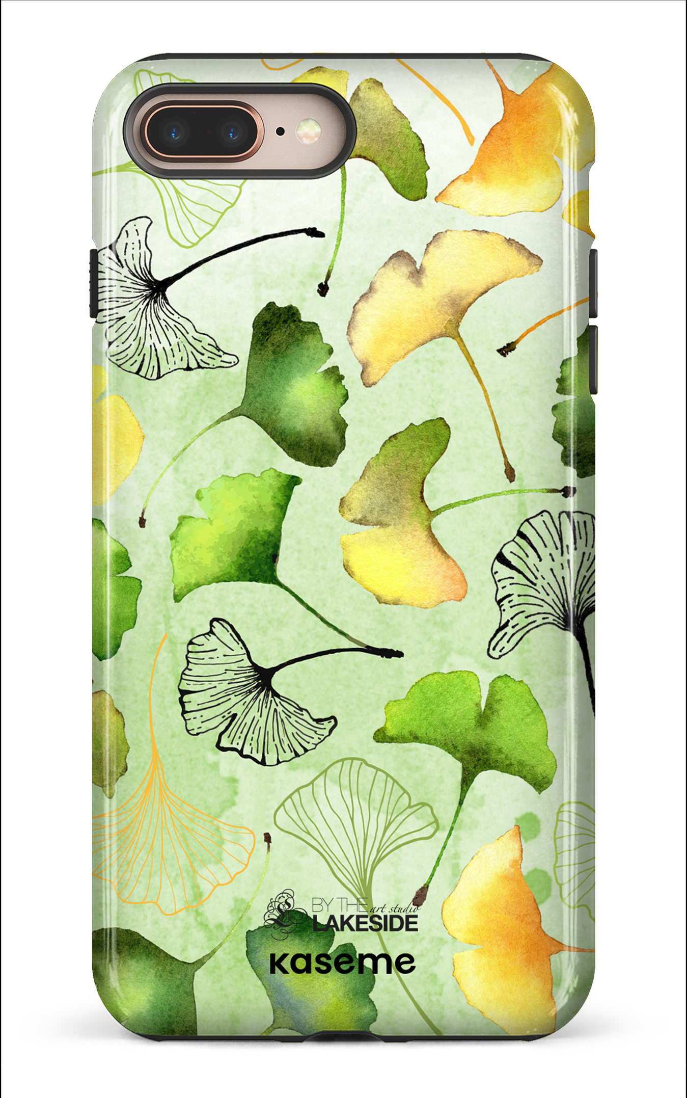 Ginkgo Leaves Green by Pooja Umrani - iPhone 8 Plus