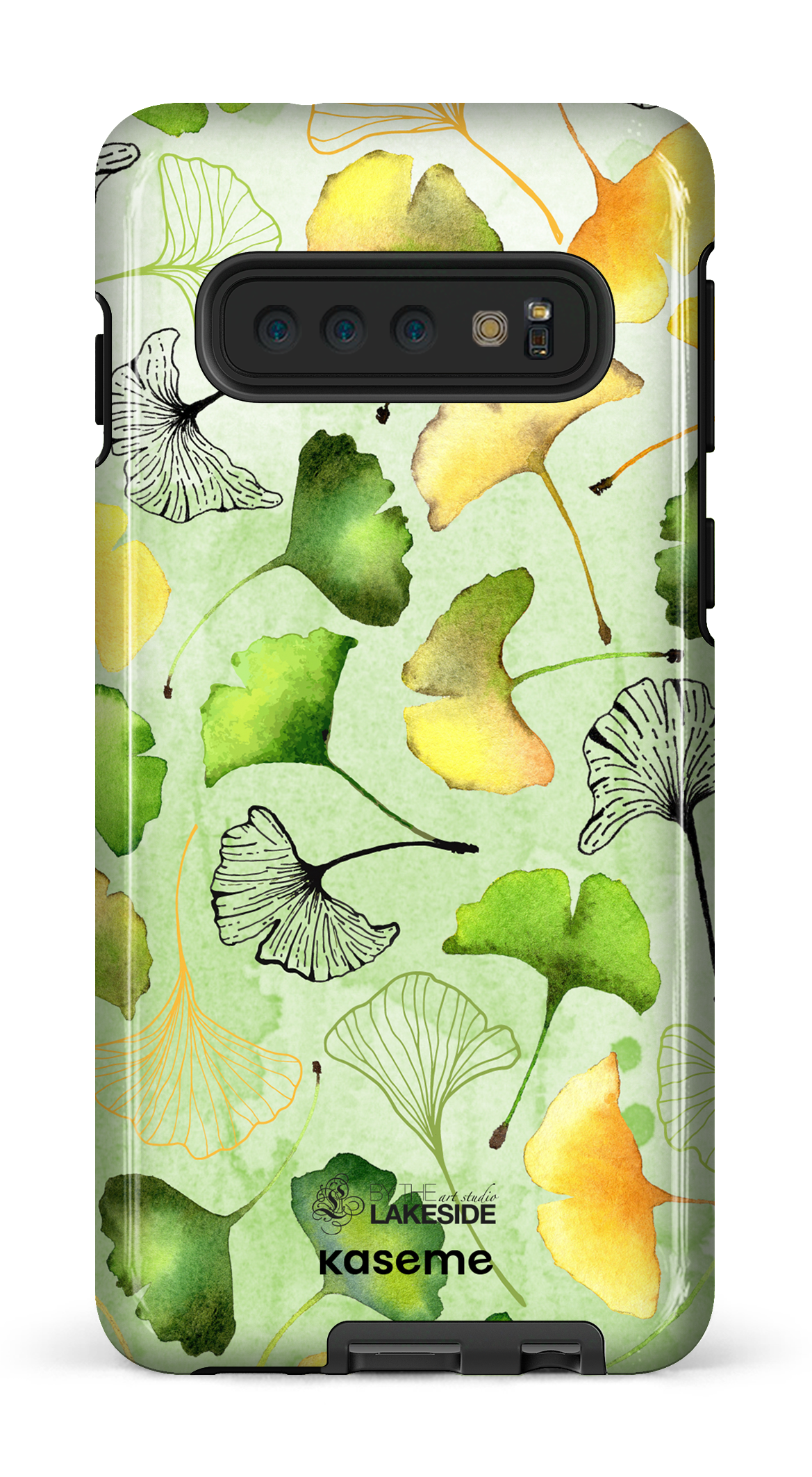 Ginkgo Leaves Green by Pooja Umrani - Galaxy S10