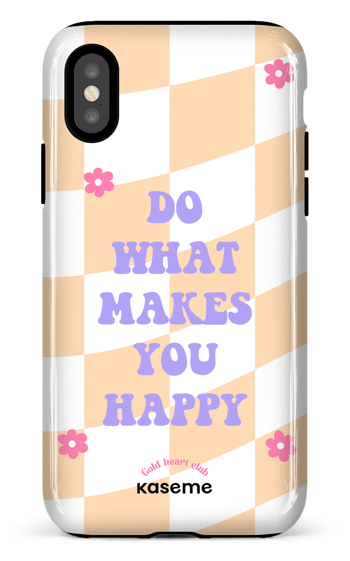 Do What Makes You Happy Orange by Goldheartclub - iPhone X/Xs