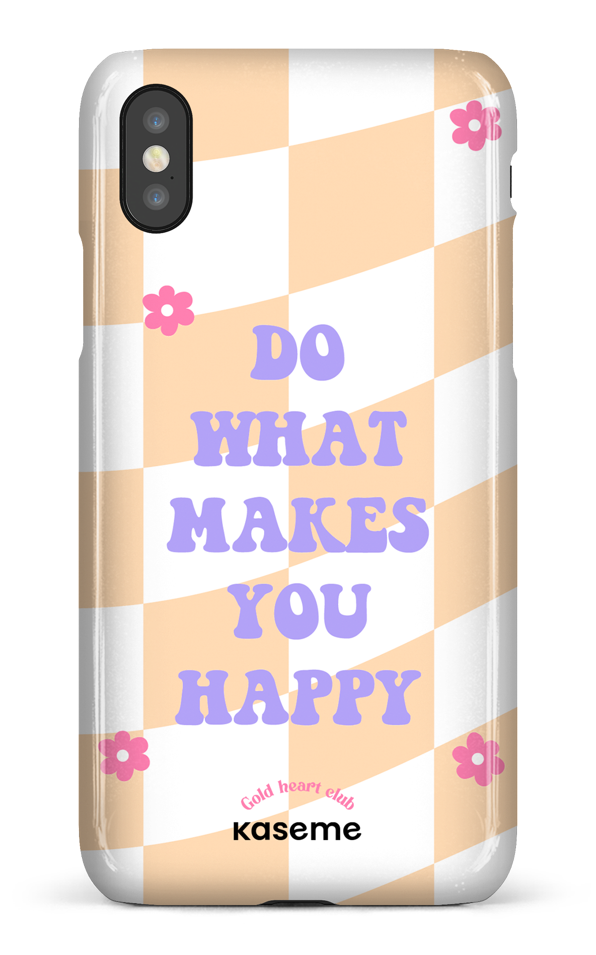 Do What Makes You Happy Orange by Goldheartclub - iPhone X/Xs