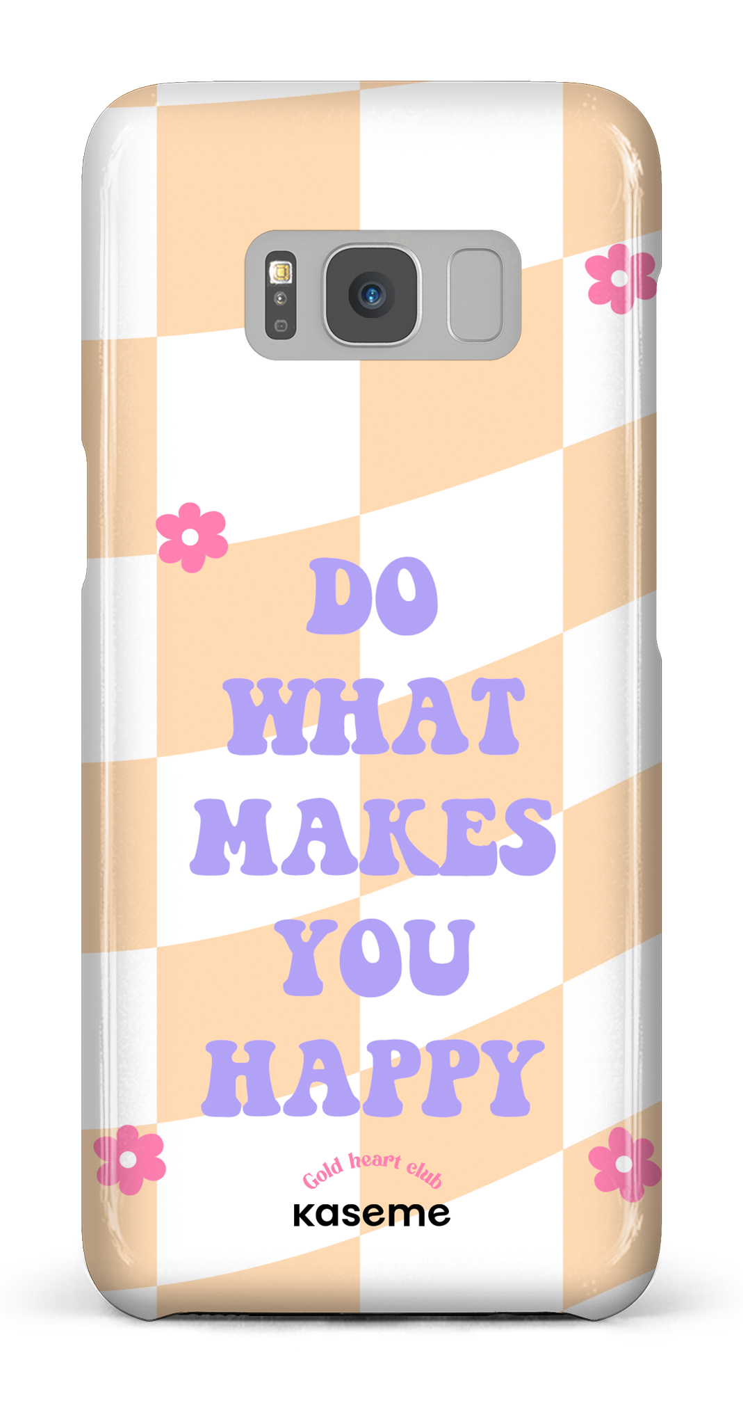 Do What Makes You Happy Orange by Goldheartclub - Galaxy S8