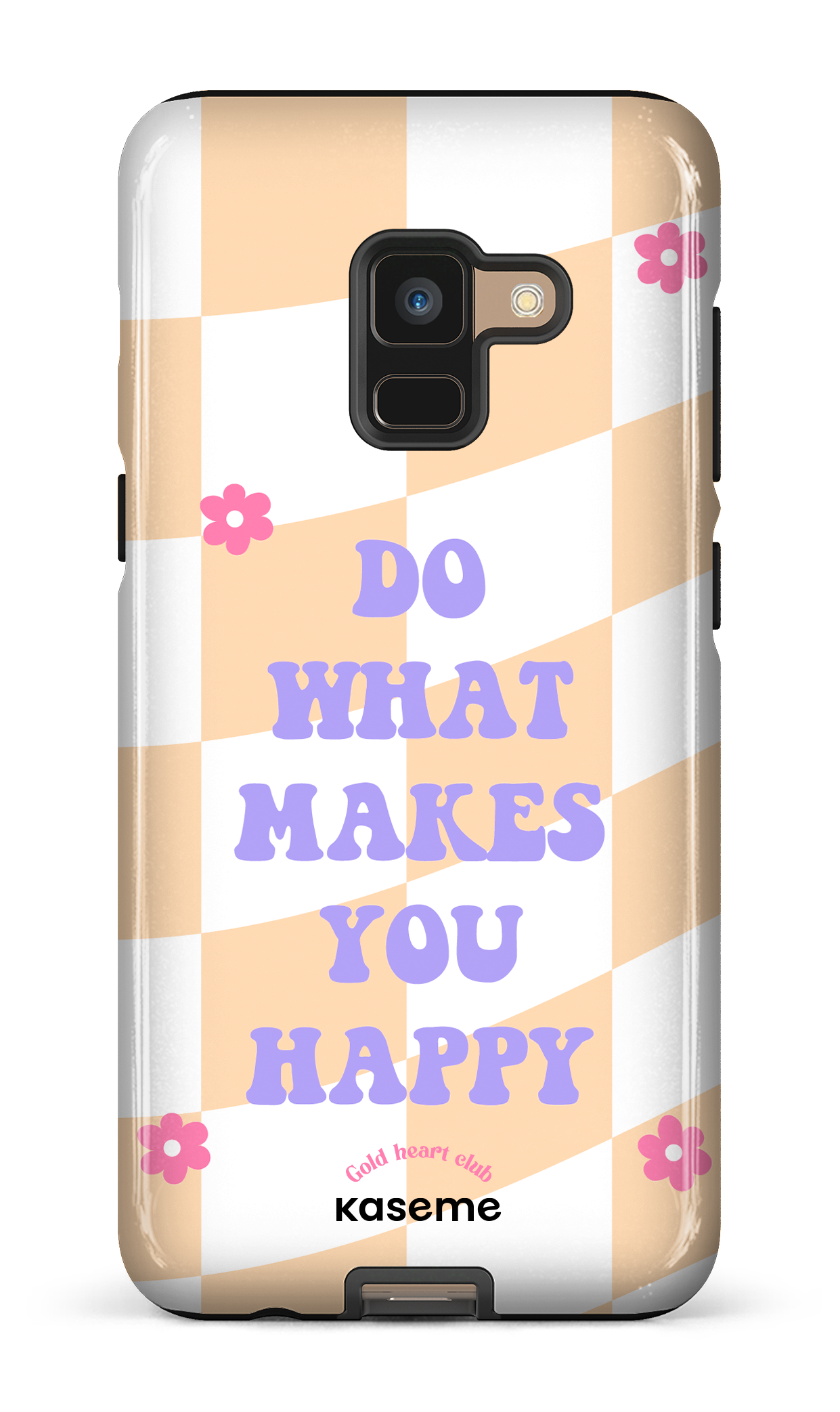 Do What Makes You Happy Orange by Goldheartclub - Galaxy A8