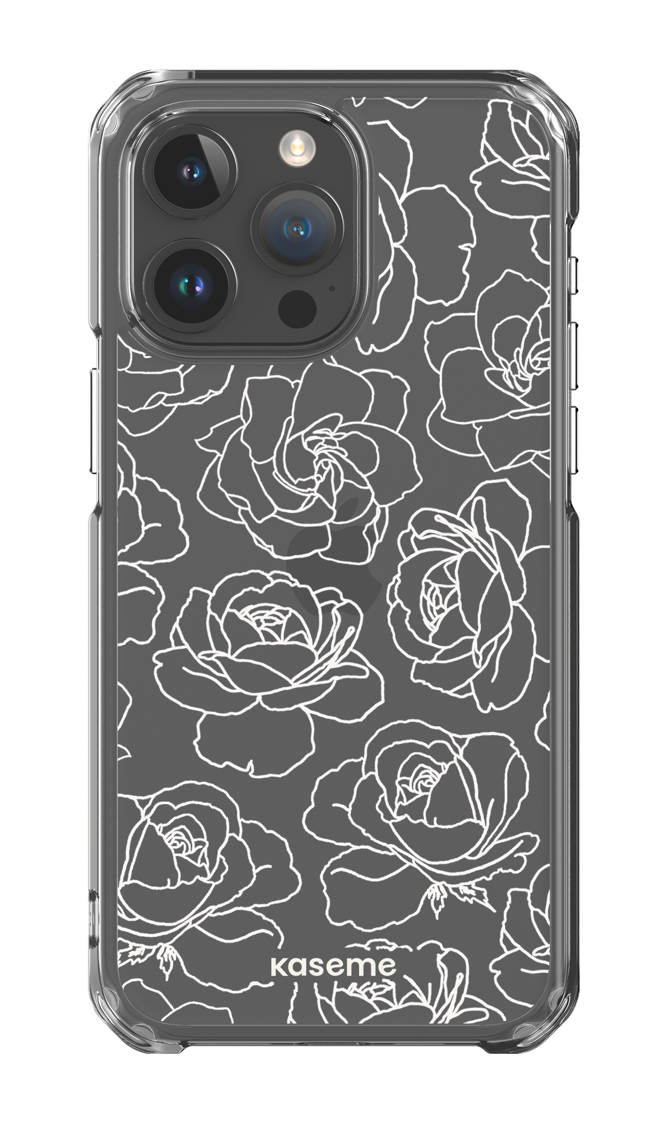 Polar Flowers Clear Case - iPhone 15 Pro Max