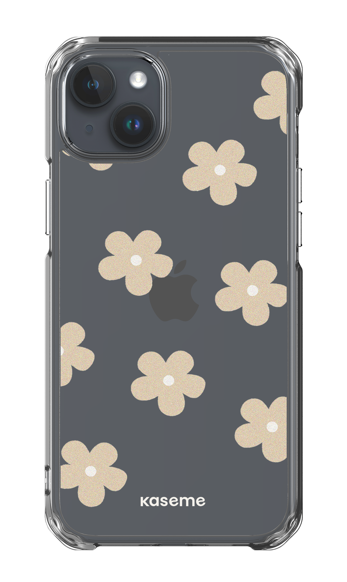 Woodstock Beige Clear Case - iPhone 15 Plus