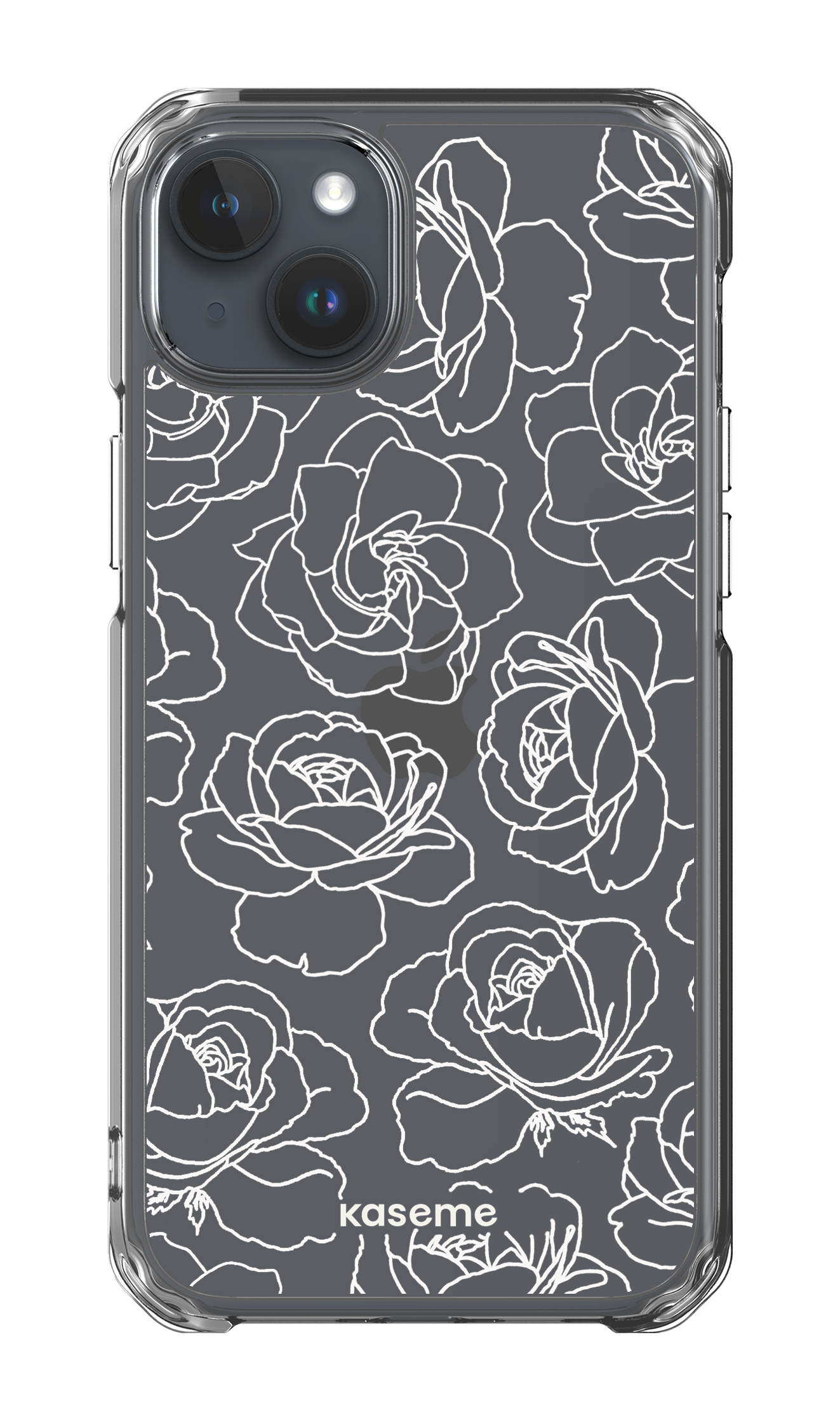 Polar Flowers Clear Case - iPhone 15 Plus