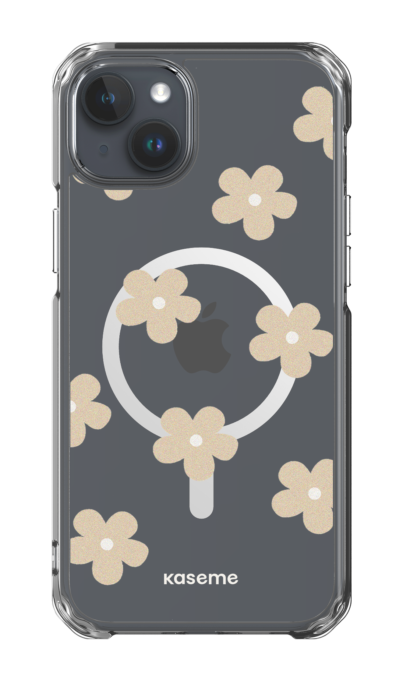 Woodstock Beige Clear Case - iPhone 15 Plus