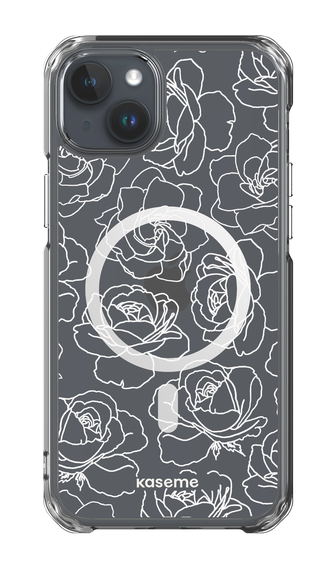 Polar Flowers Clear Case - iPhone 15 Plus