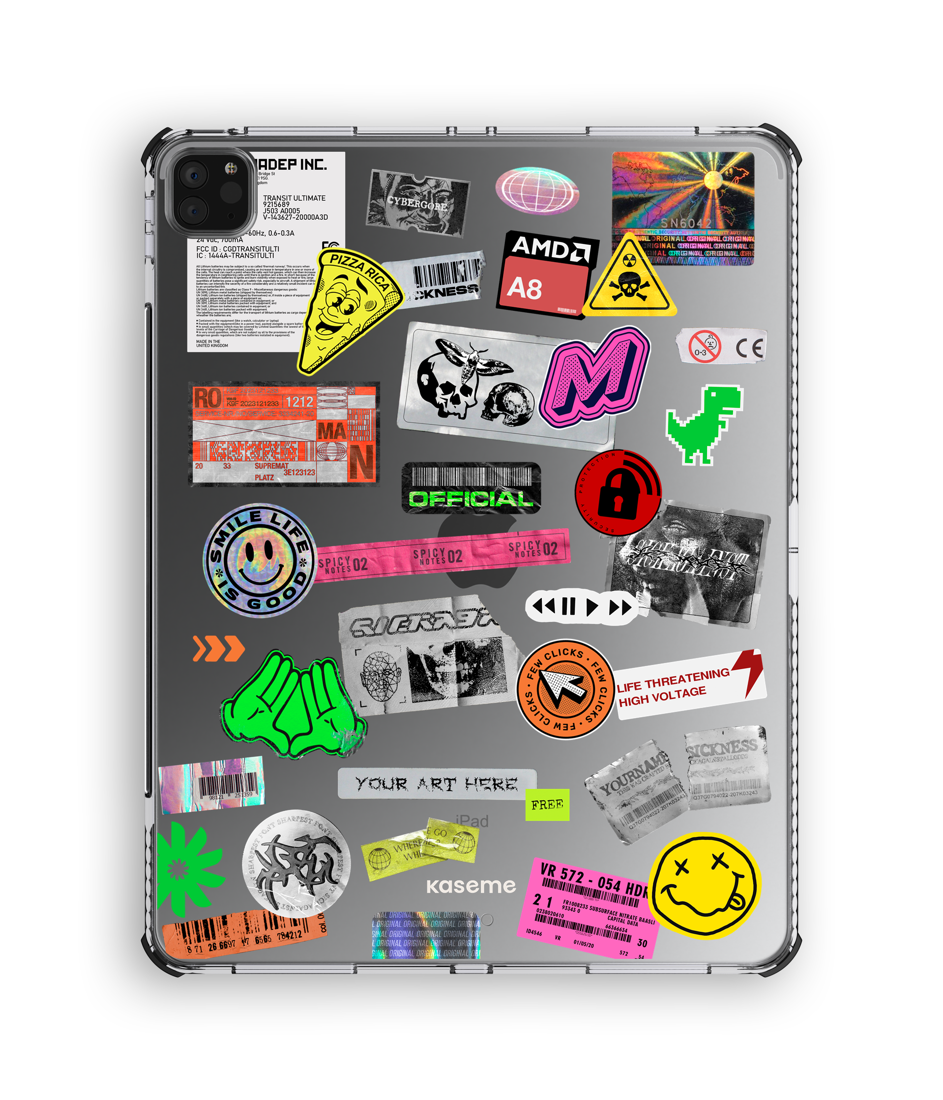 Digital Glitch- iPad Clear Case - iPad Pro 12"