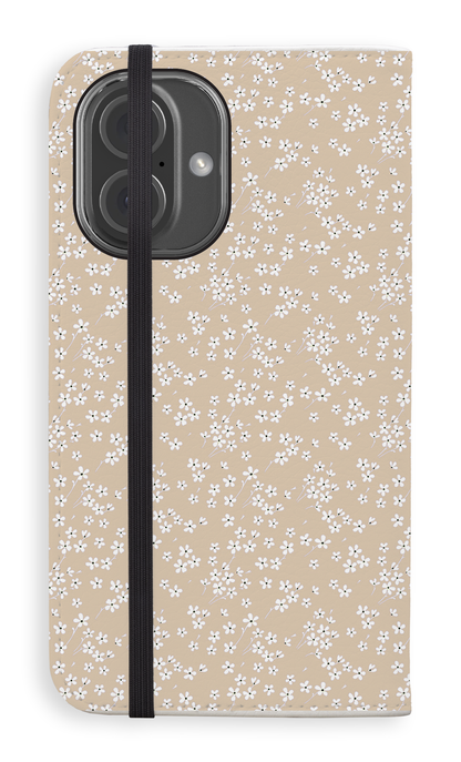 Posy Beige - Folio Case - iPhone 16