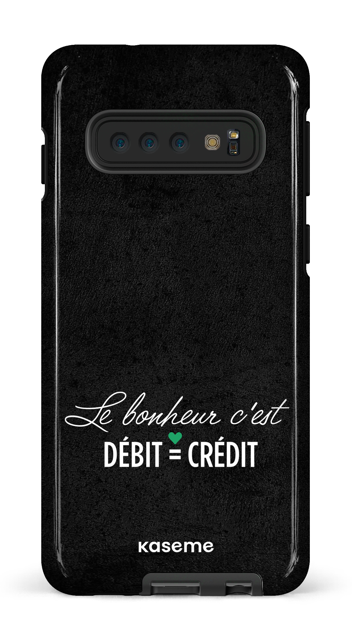 Le bonheur c'est débit = crédit (noir) - Galaxy S10