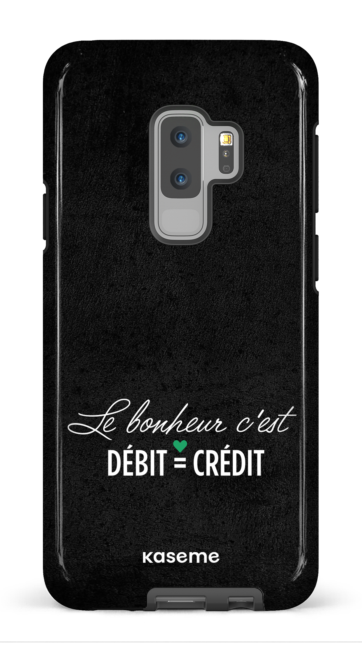 Le bonheur c'est débit = crédit (noir) - Galaxy S9 Plus