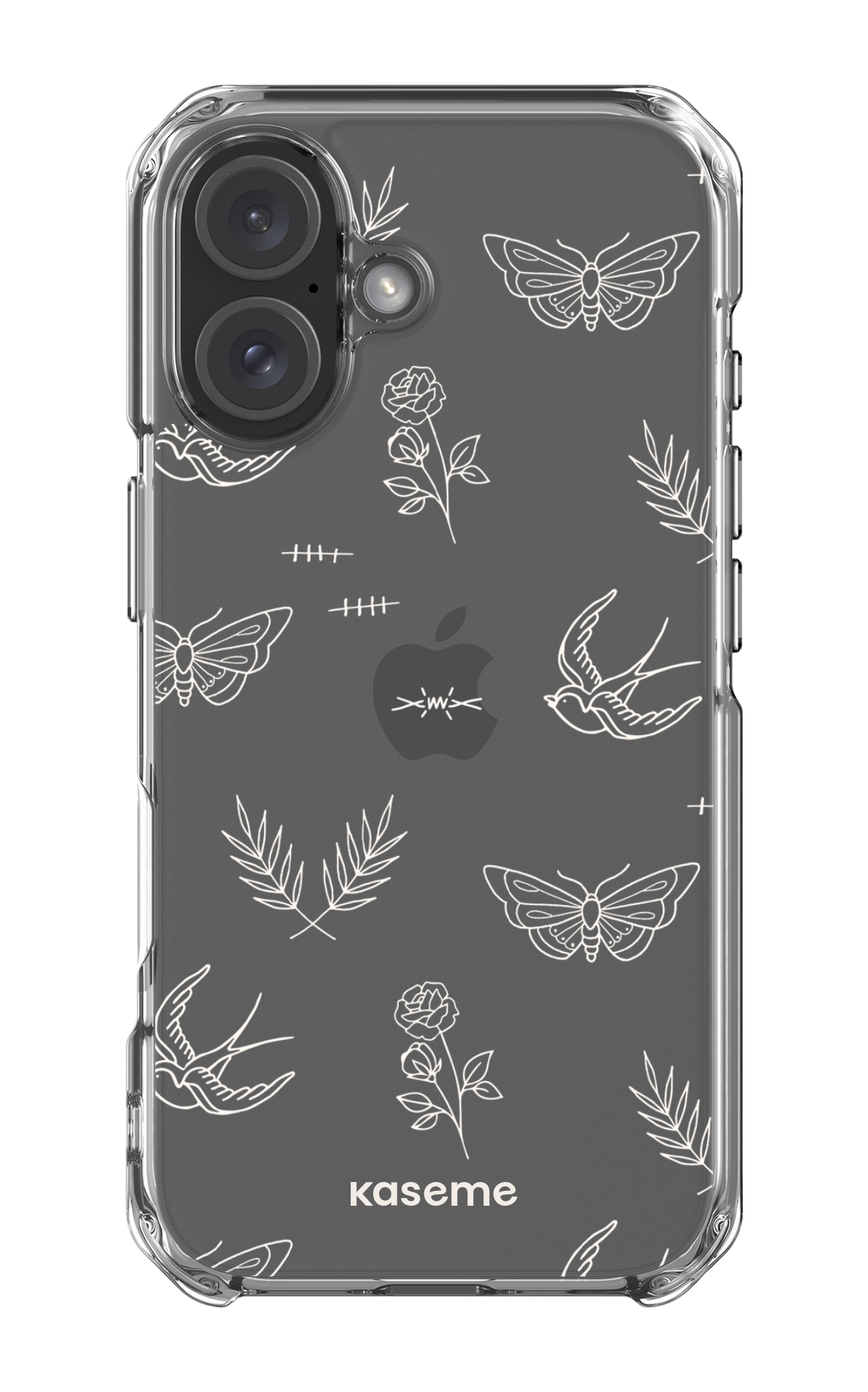 Ink white clear case - iPhone 16