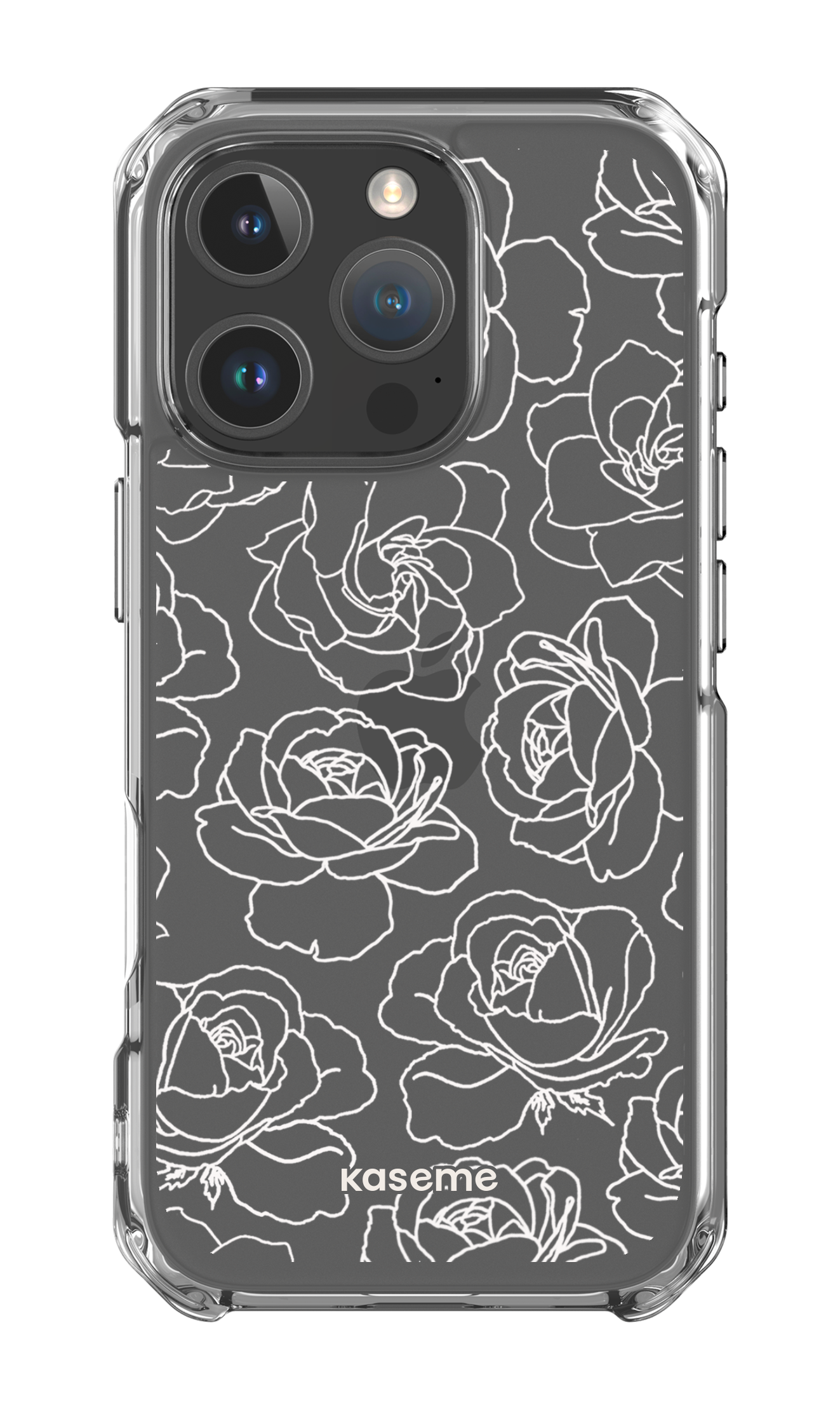 Polar Flowers Clear Case - iPhone 16 Pro