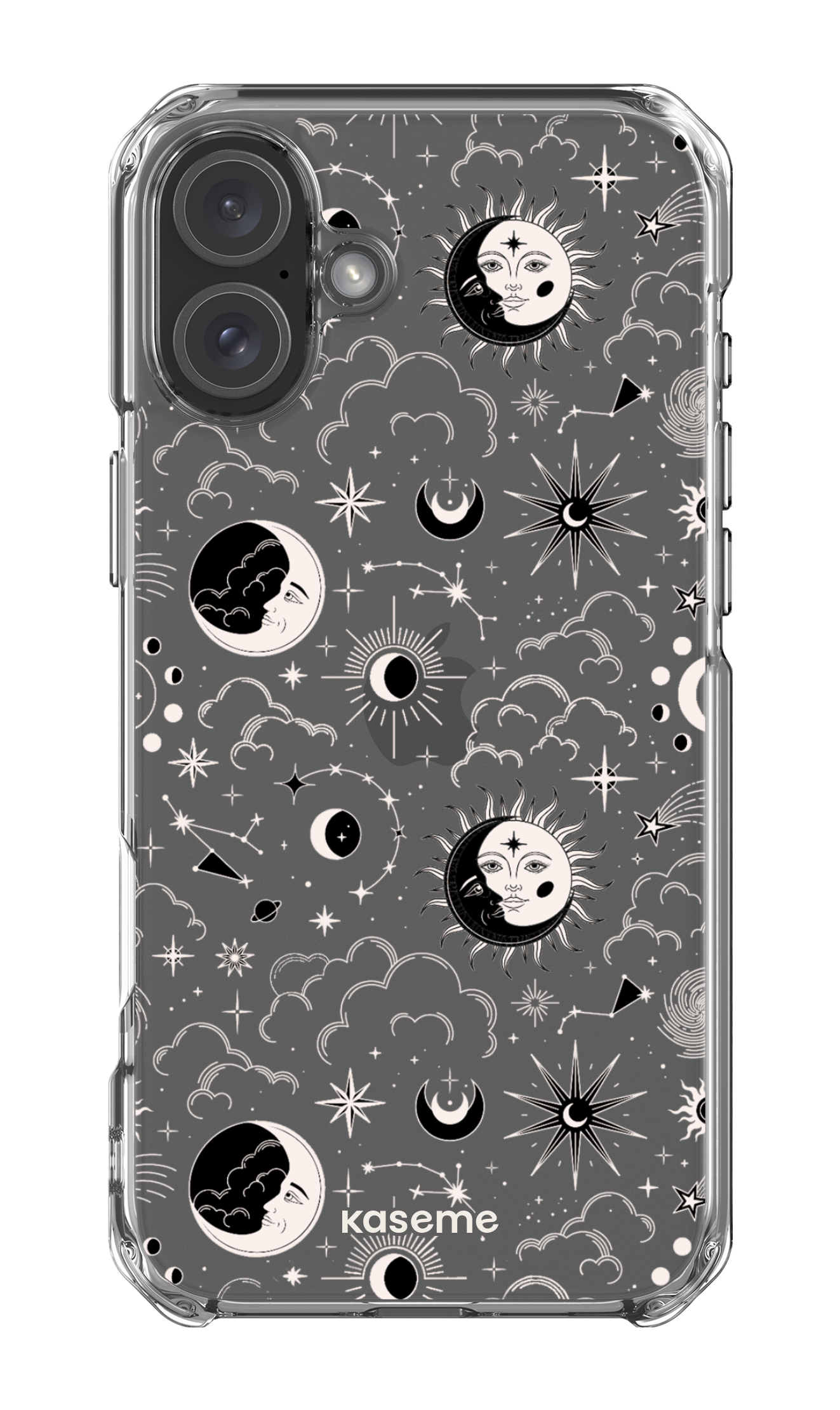 Milky Way Black Clear Case - iPhone 16 Plus