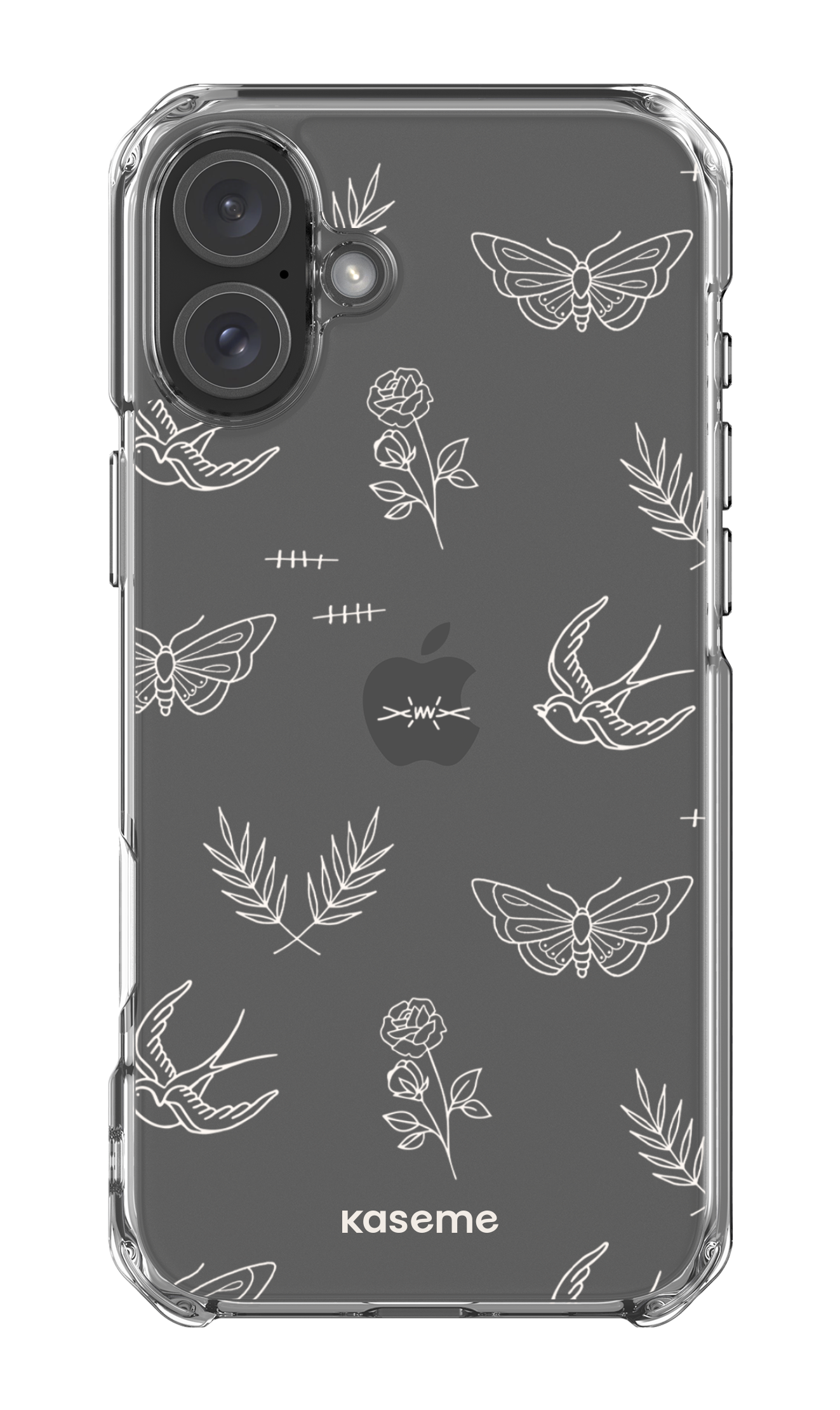 Ink white clear case - iPhone 16 Plus