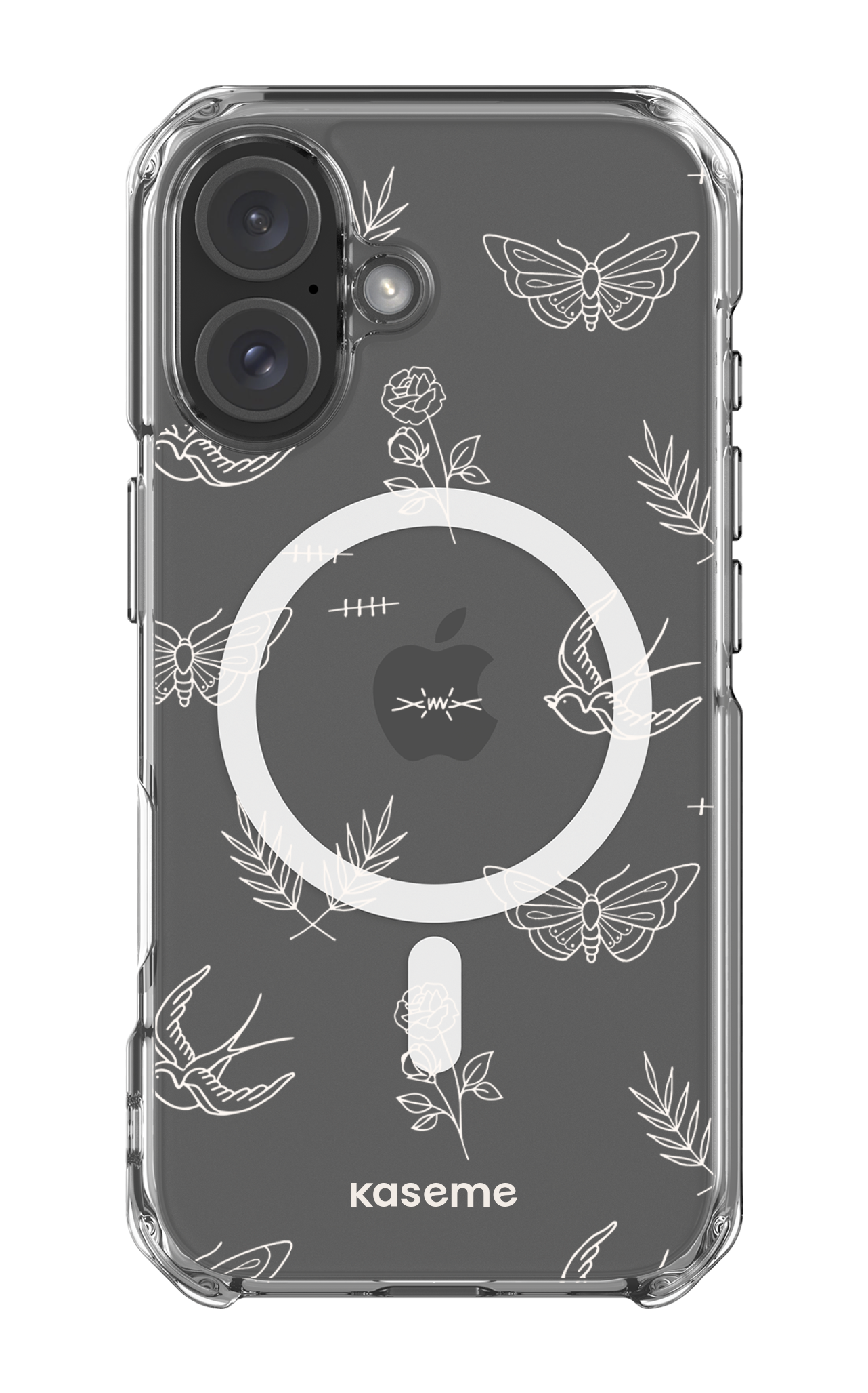 Ink white clear case - iPhone 16