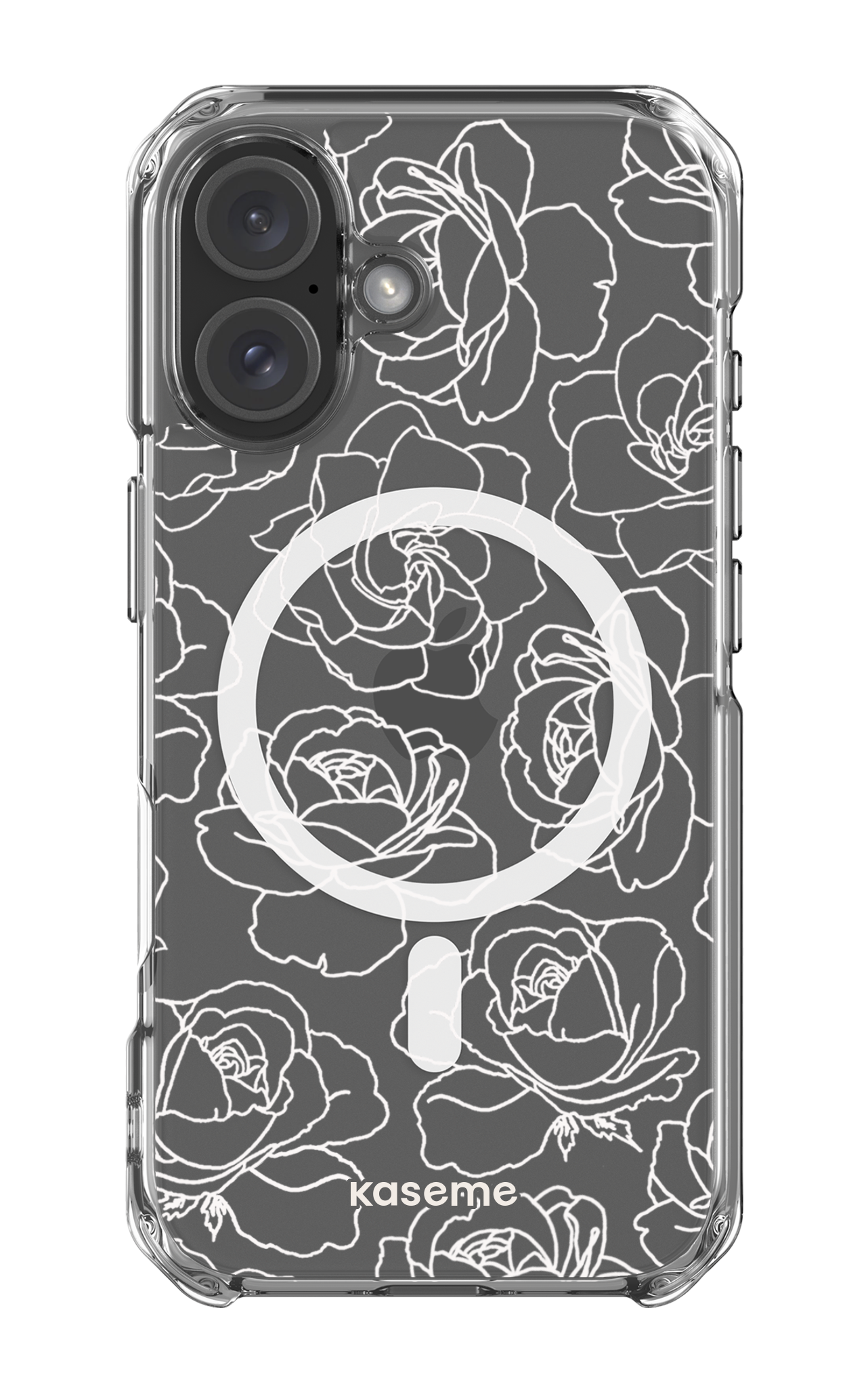 Polar Flowers Clear Case - iPhone 16