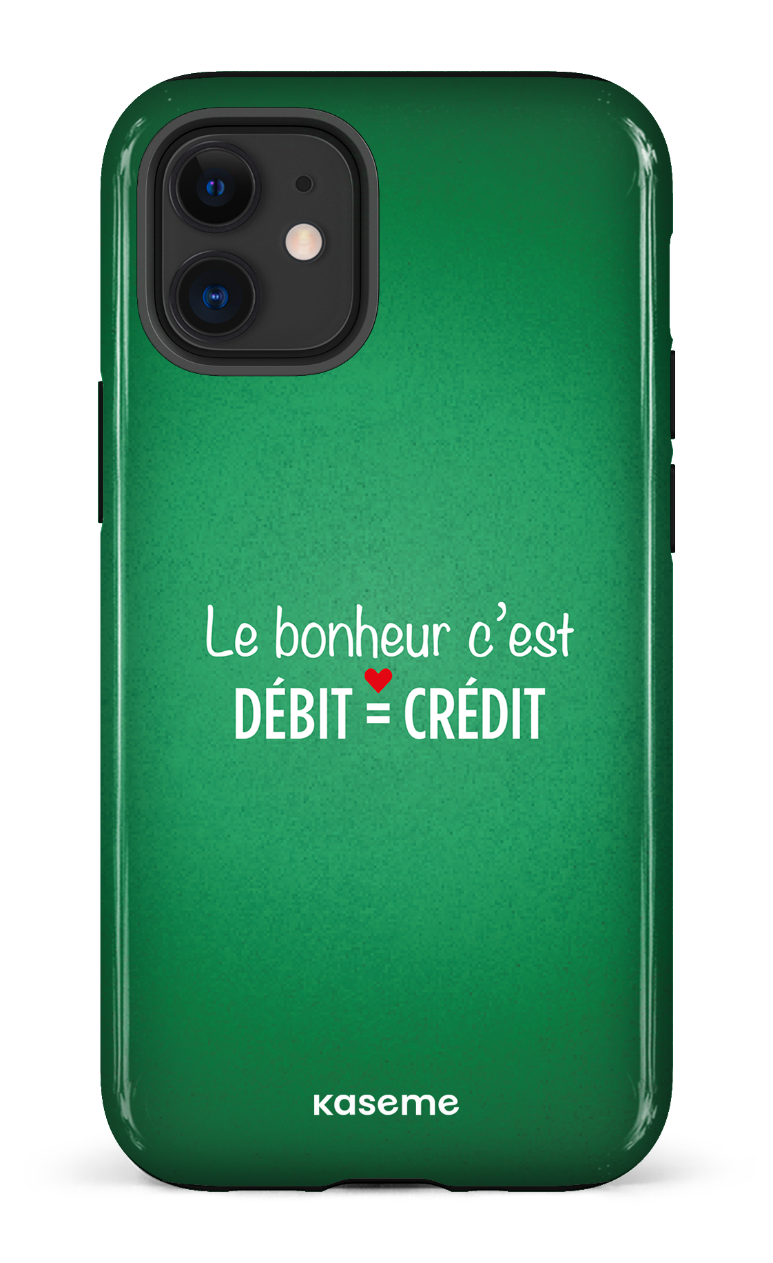 Le bonheur c'est débit = crédit (vert) - iPhone 12 Mini