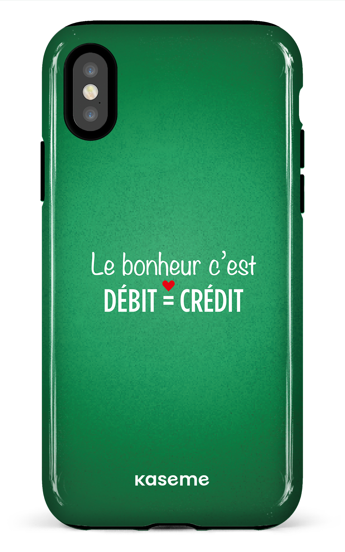 Le bonheur c'est débit = crédit (vert) - iPhone X/Xs