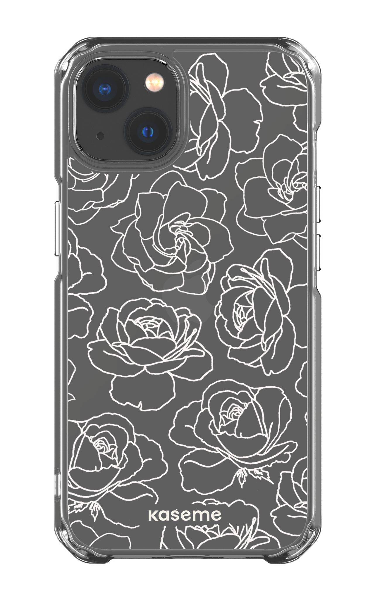 Polar Flowers Clear Case - iPhone 13